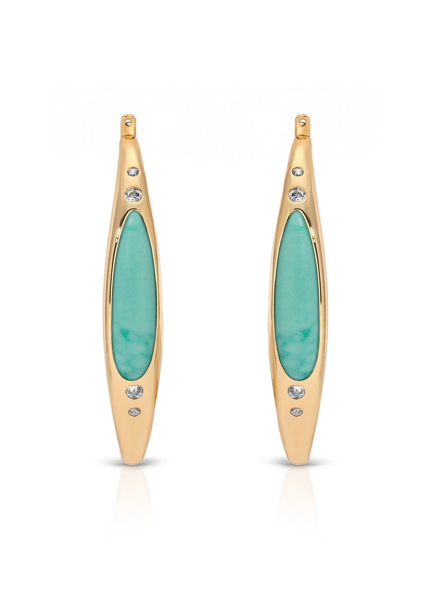 Turquoise Solstice Hoops full