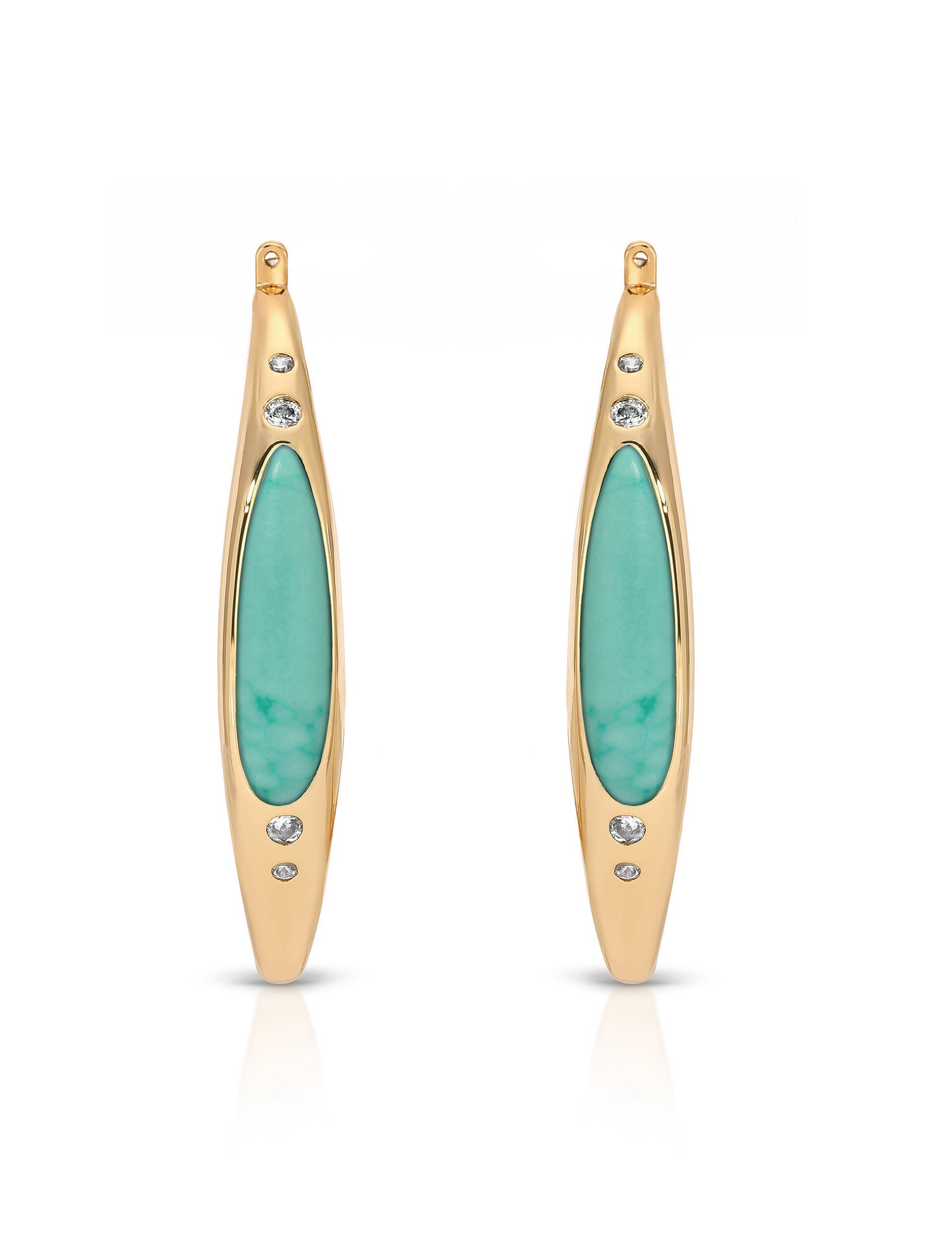 Turquoise Solstice Hoops full