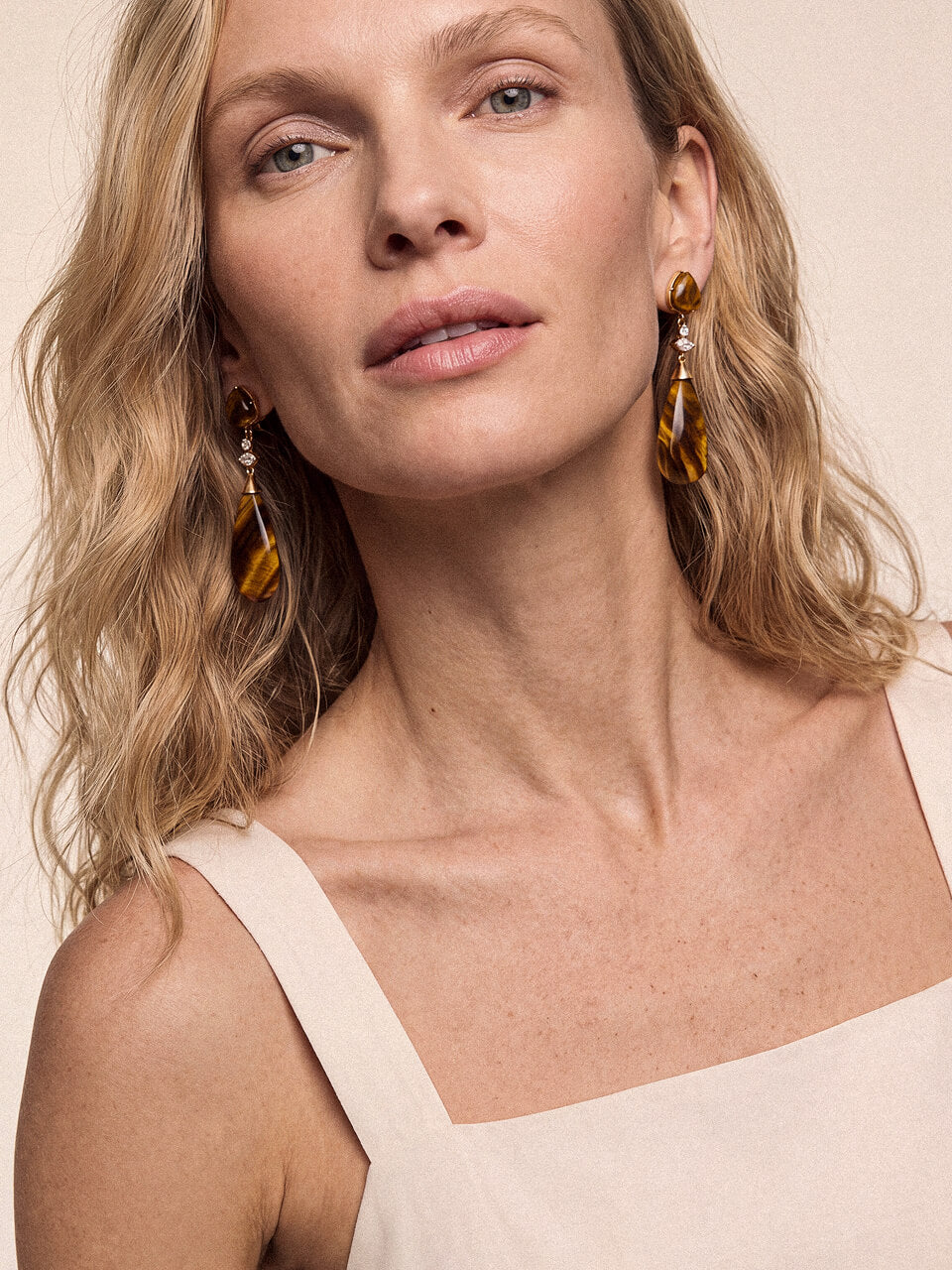 Tiger's Eye Solstice Drop Earrings
