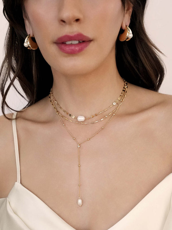 Forever Falling Pearl Set Second