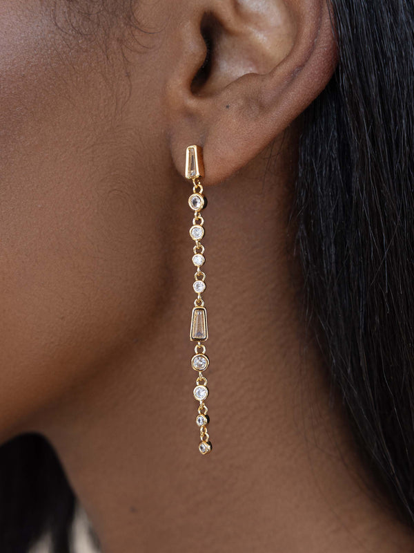 Crystal Linear Earrings Second