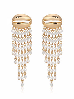 Mykonos Shell Dangle Earrings