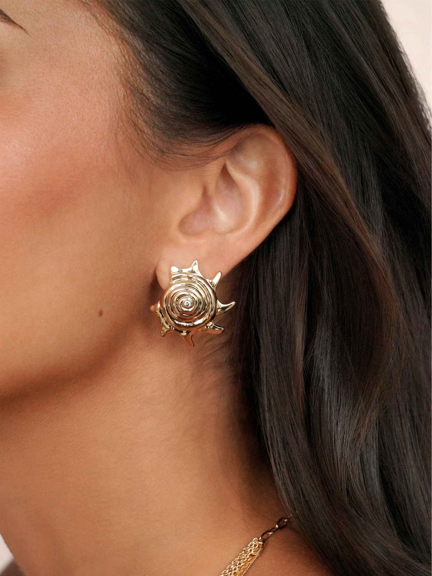 Sorrento Statement Earrings on model