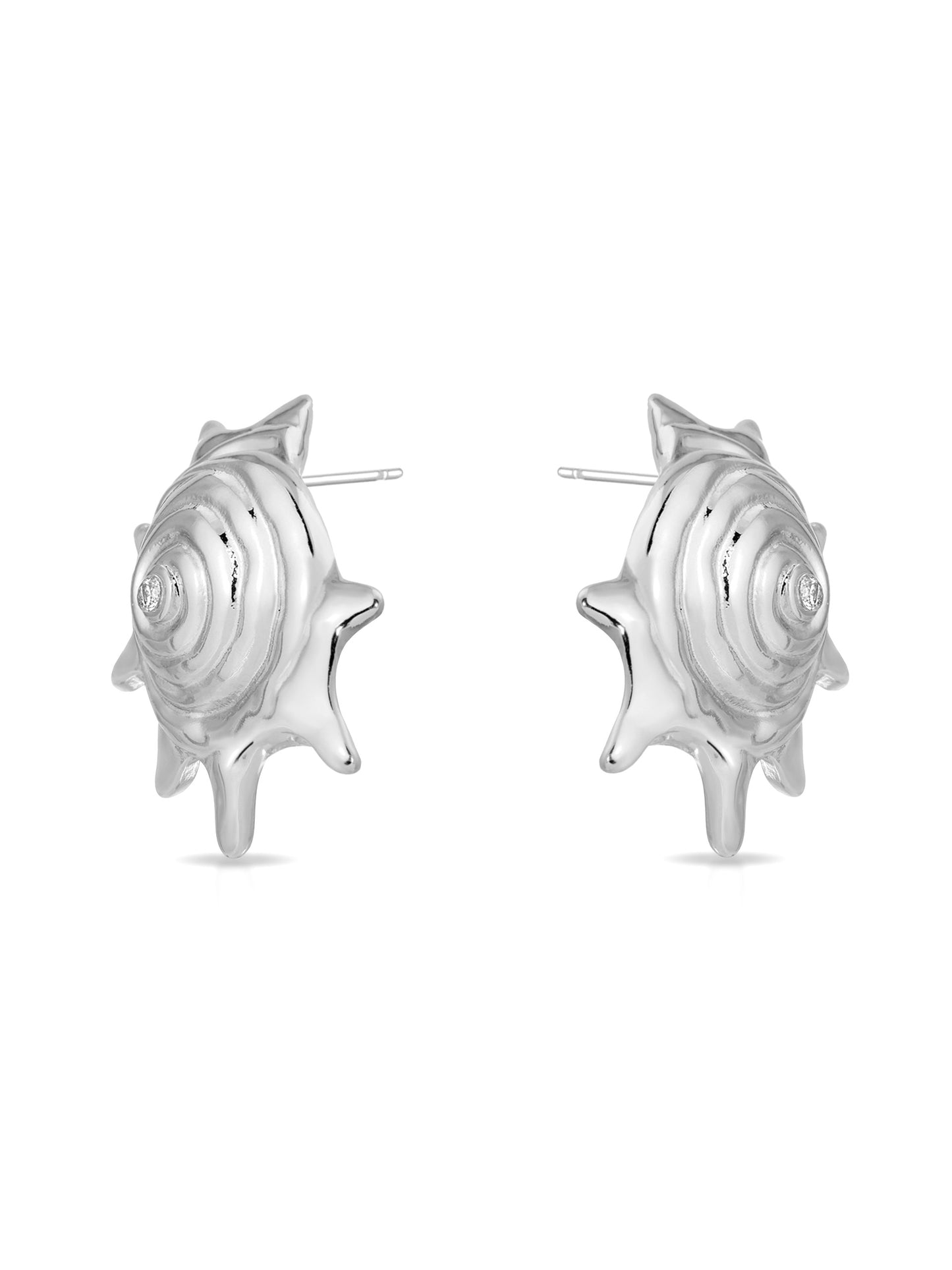 Sorrento Statement Earrings rhodium