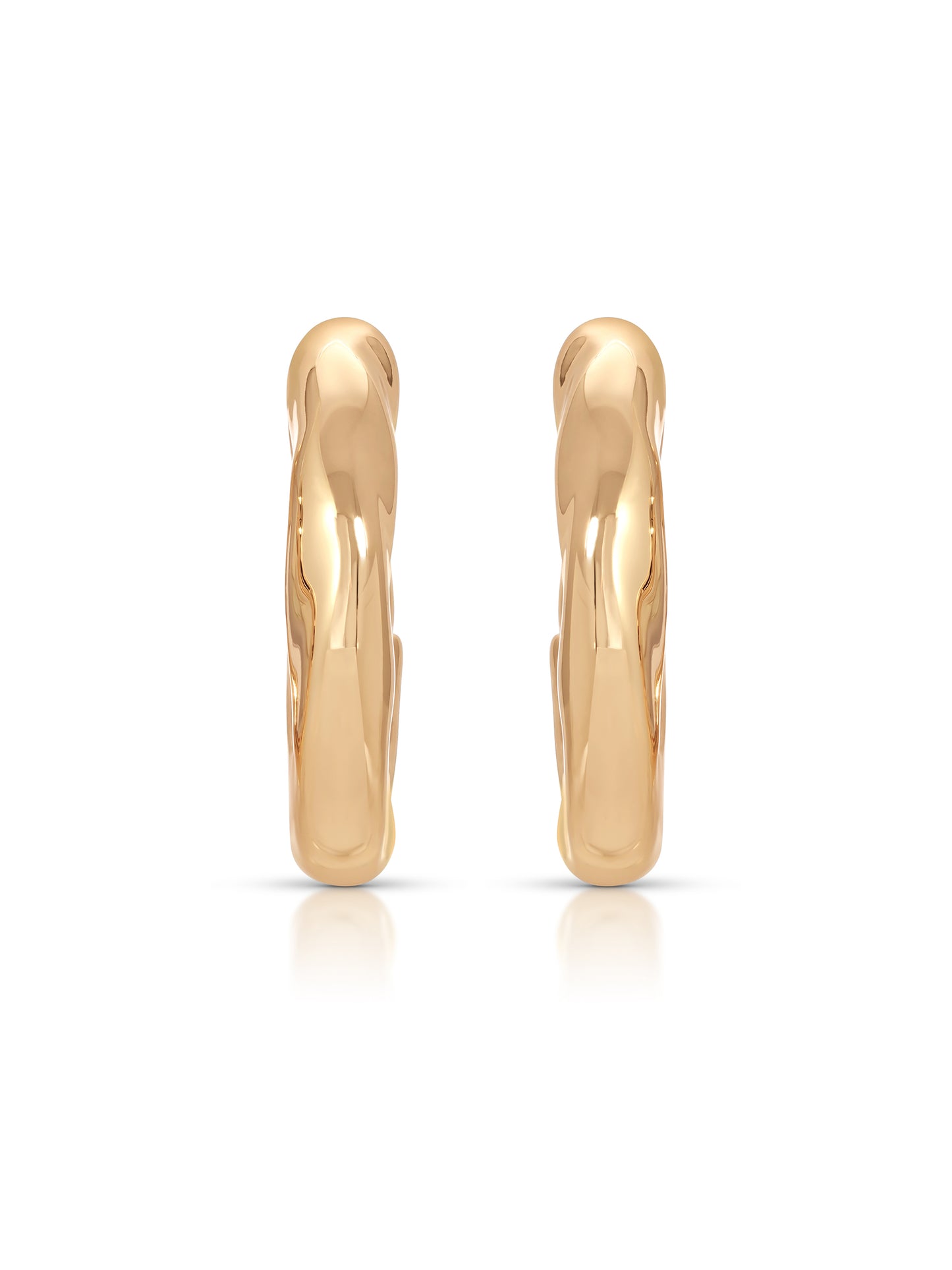 Molten Hoops 18k Gold Plated 2