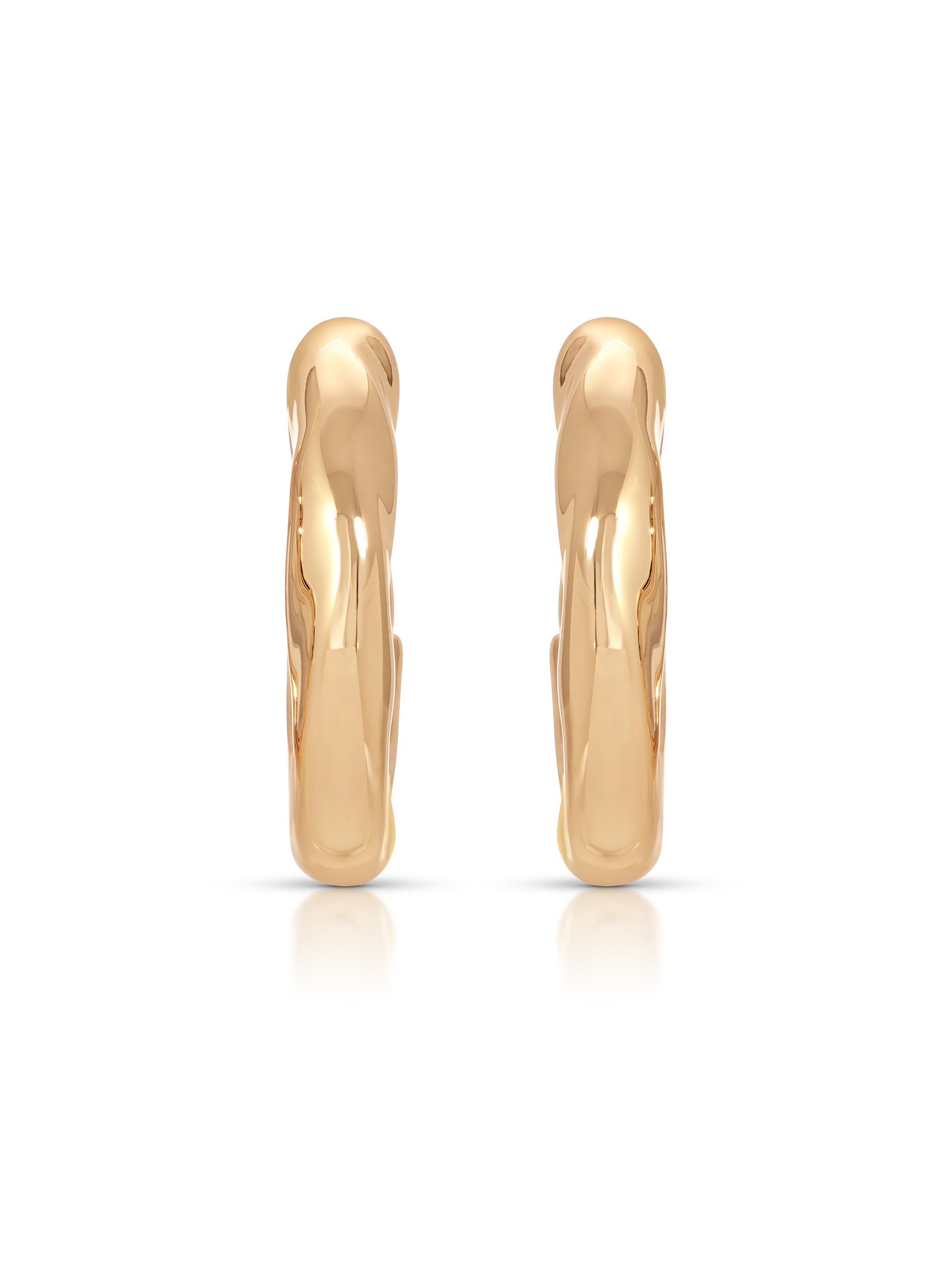 Molten Hoops 18k Gold Plated 2