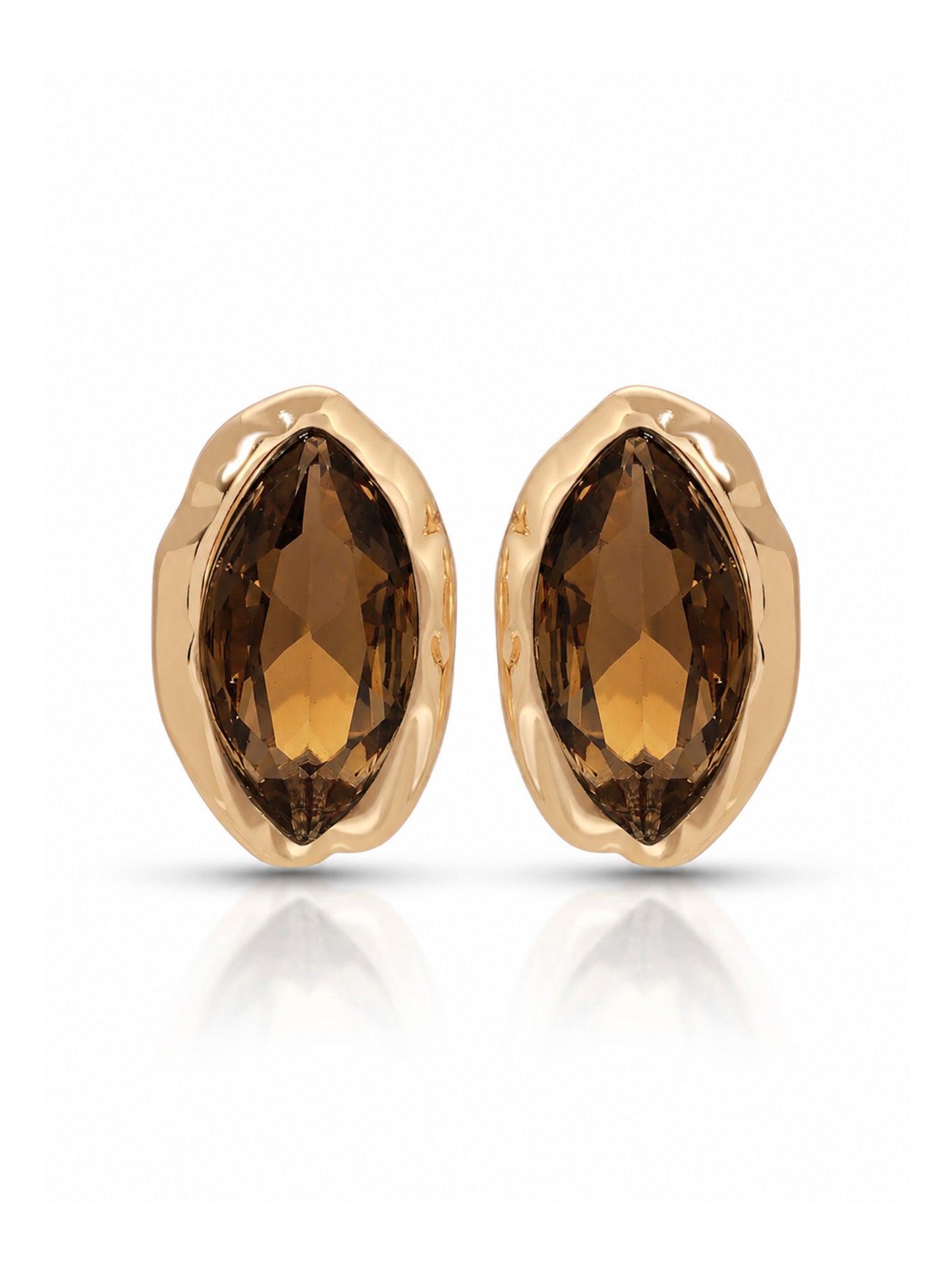 Smokey Quartz Crystal with 18k Gold Plating 2