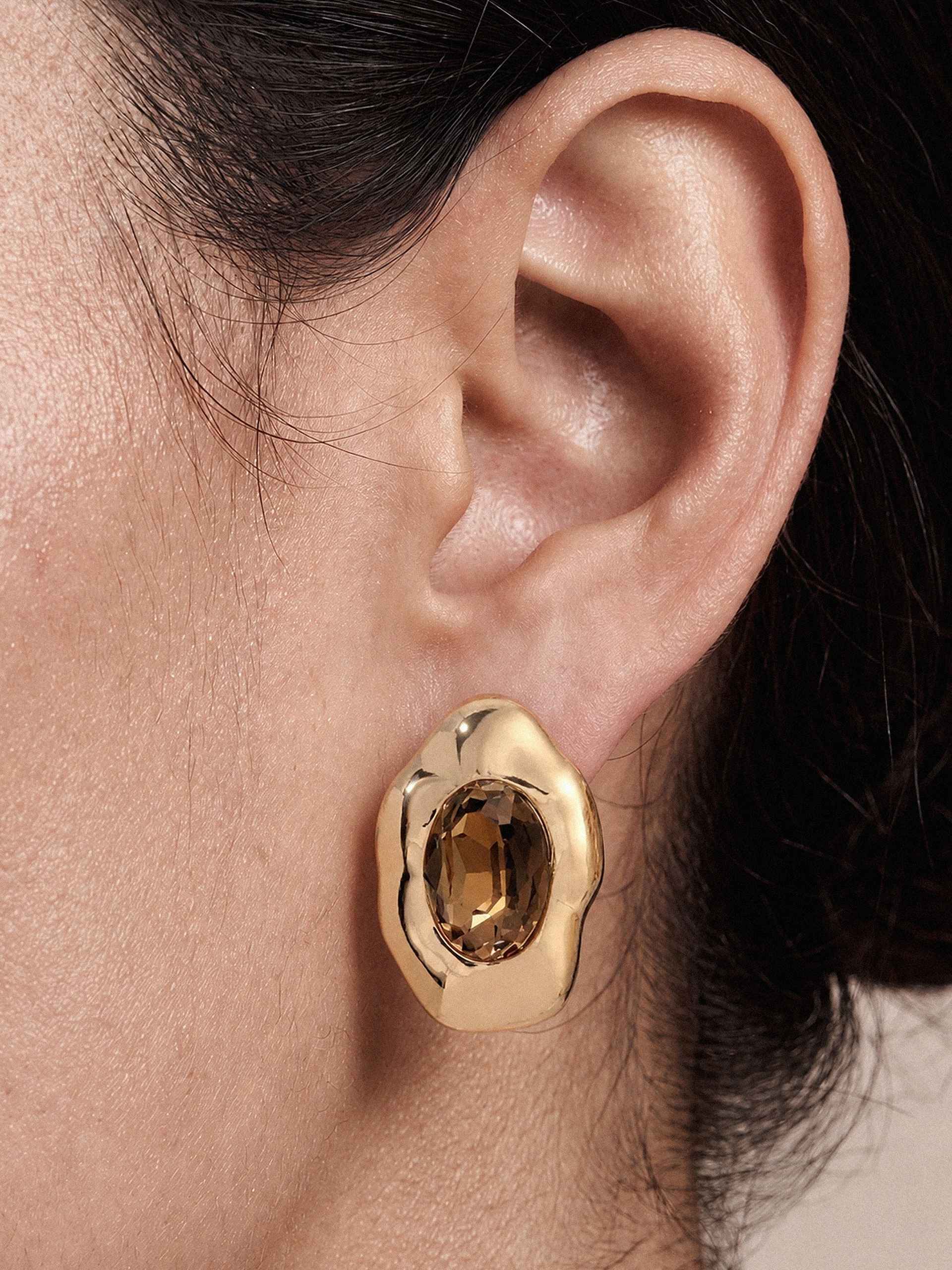 Molten Glow Crystal Studs