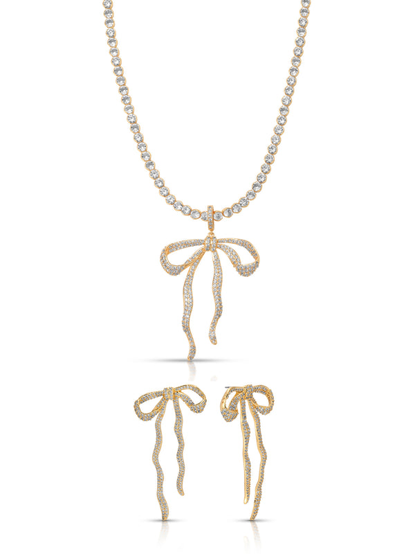 Pavé Bow Set