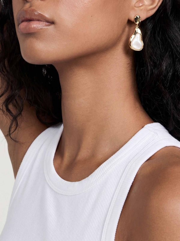 Hidden Gem Pearl Earrings Second