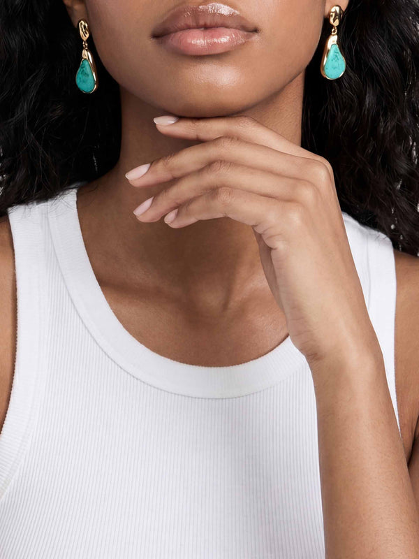 Hidden Gem Turquoise Earrings Second