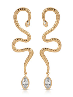 Serpentina Statement Snake Earring