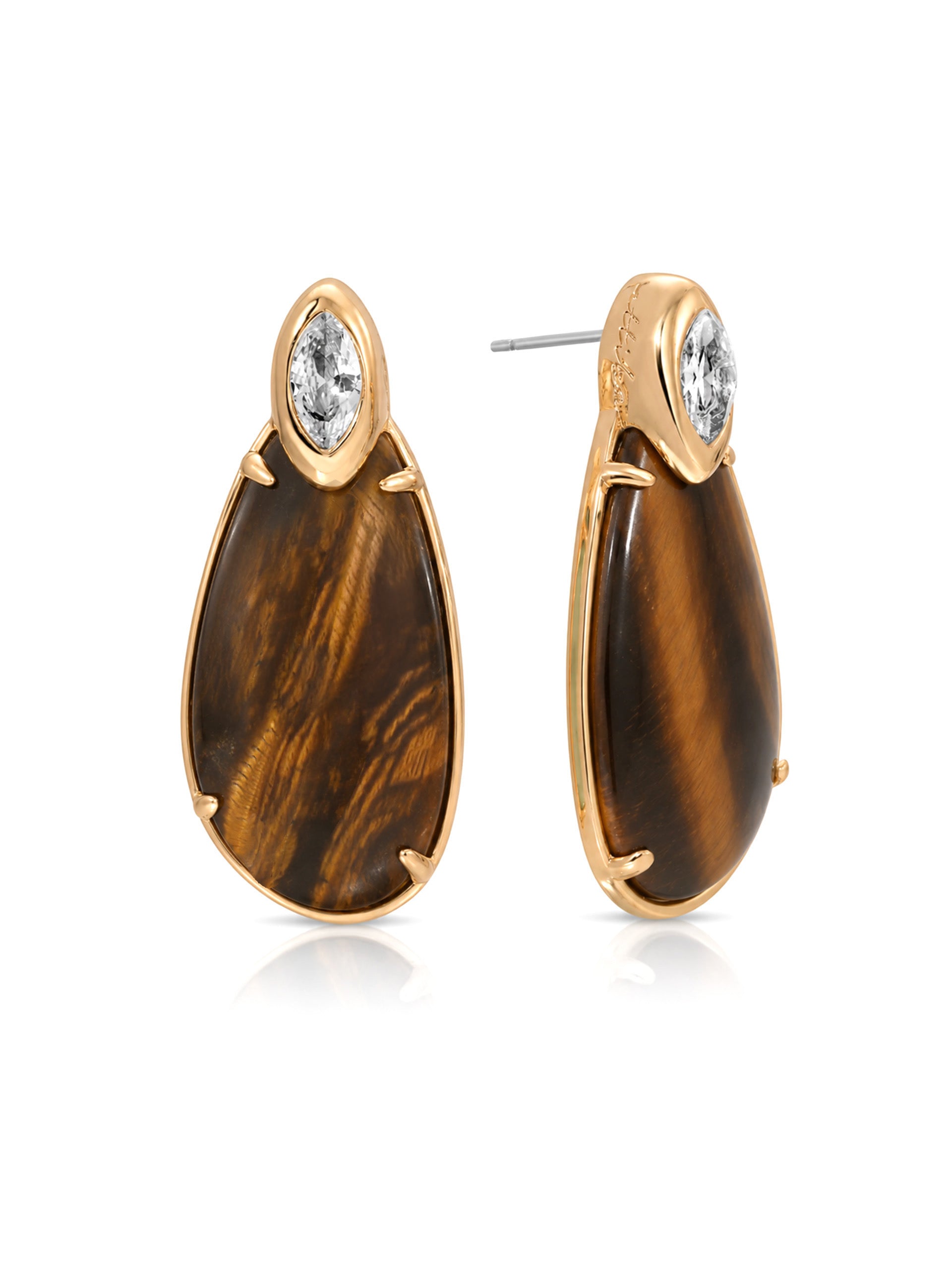 Majestic Stone Tiger's Eye Earrings