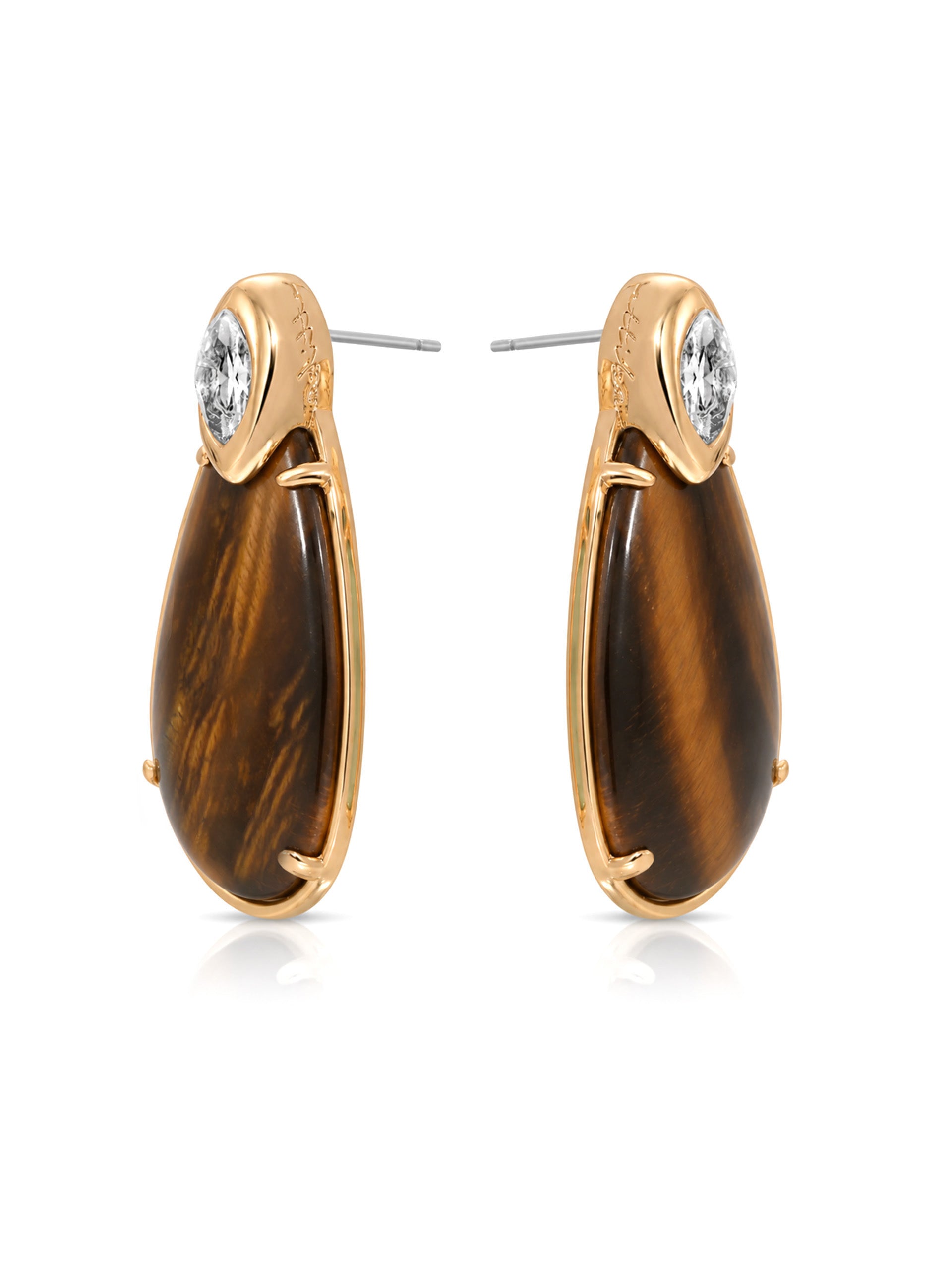 Majestic Stone Tiger's Eye Earrings