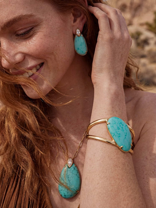 Majestic Stone Set - Pendant Necklace & Earring