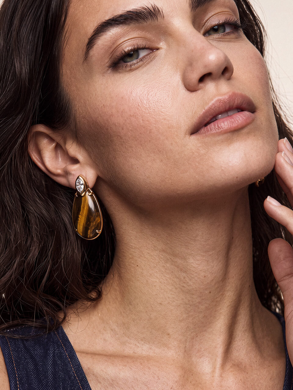 Majestic Stone Tiger's Eye Earrings