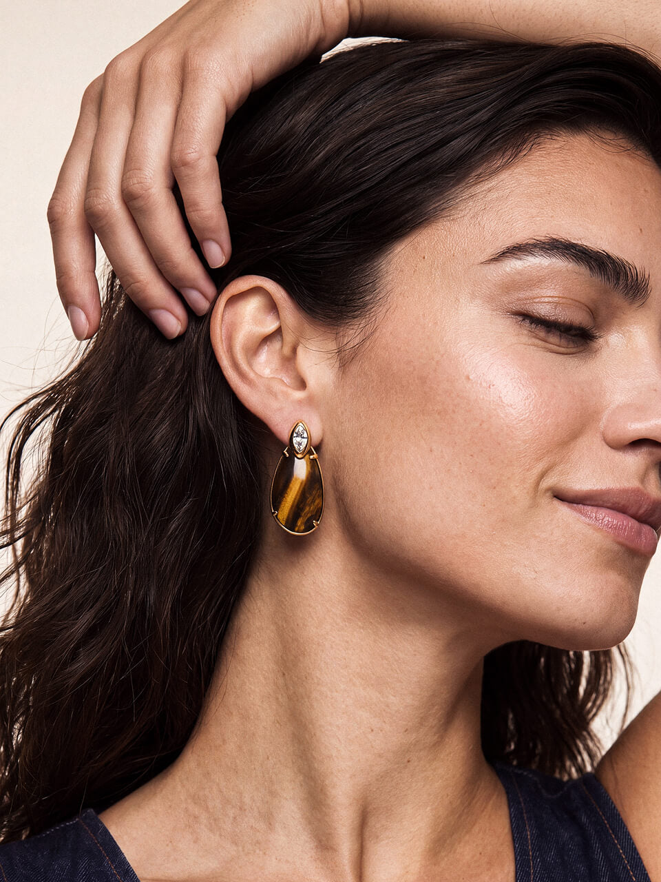 Majestic Stone Tiger's Eye Earrings