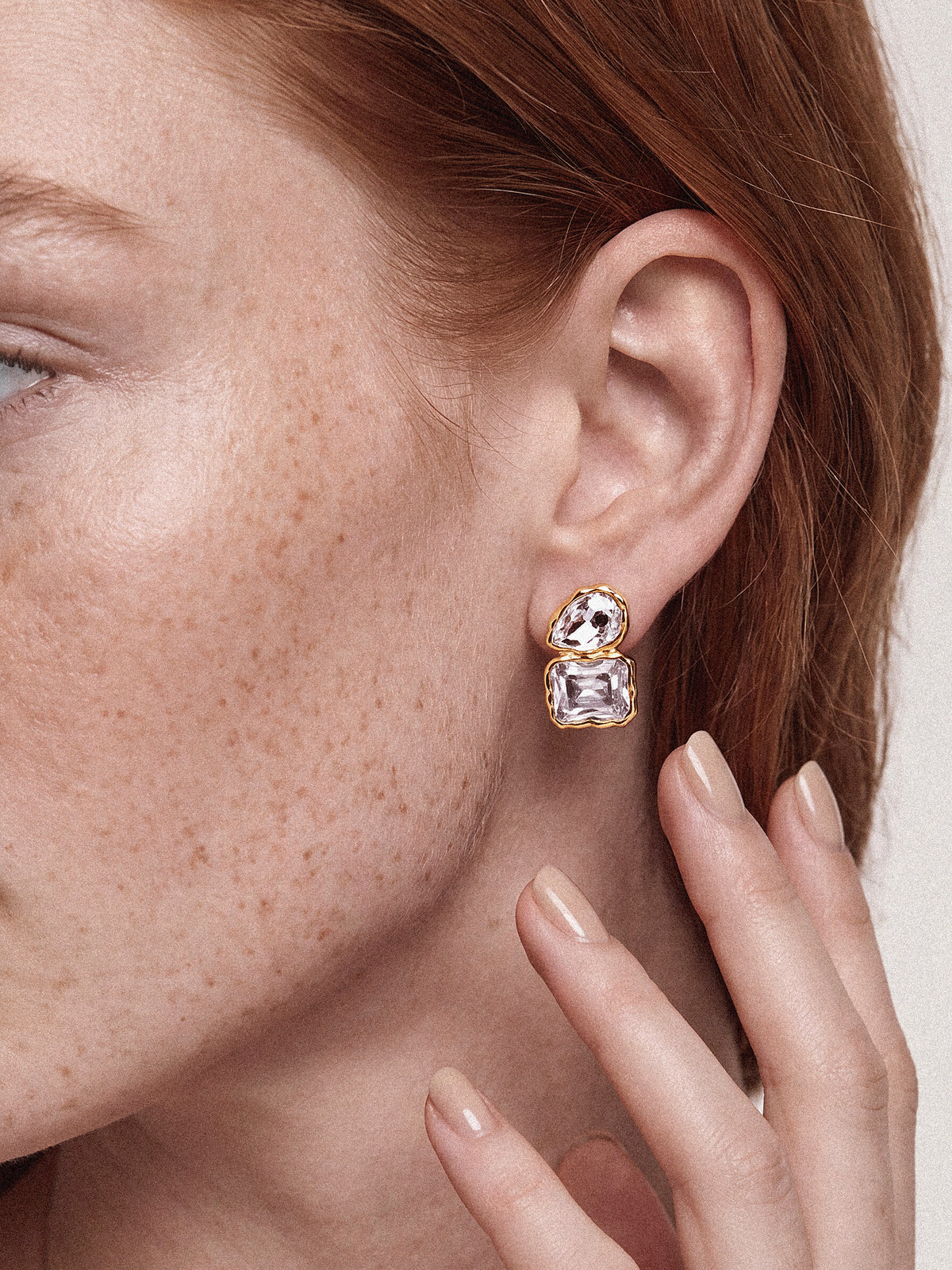 Clear Crystal with 18k Gold Plating model 3