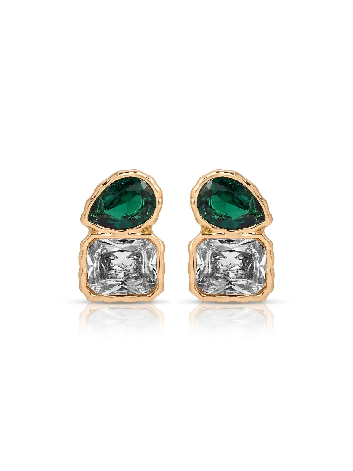 Emerald Crystal with 18k Gold Plating 2