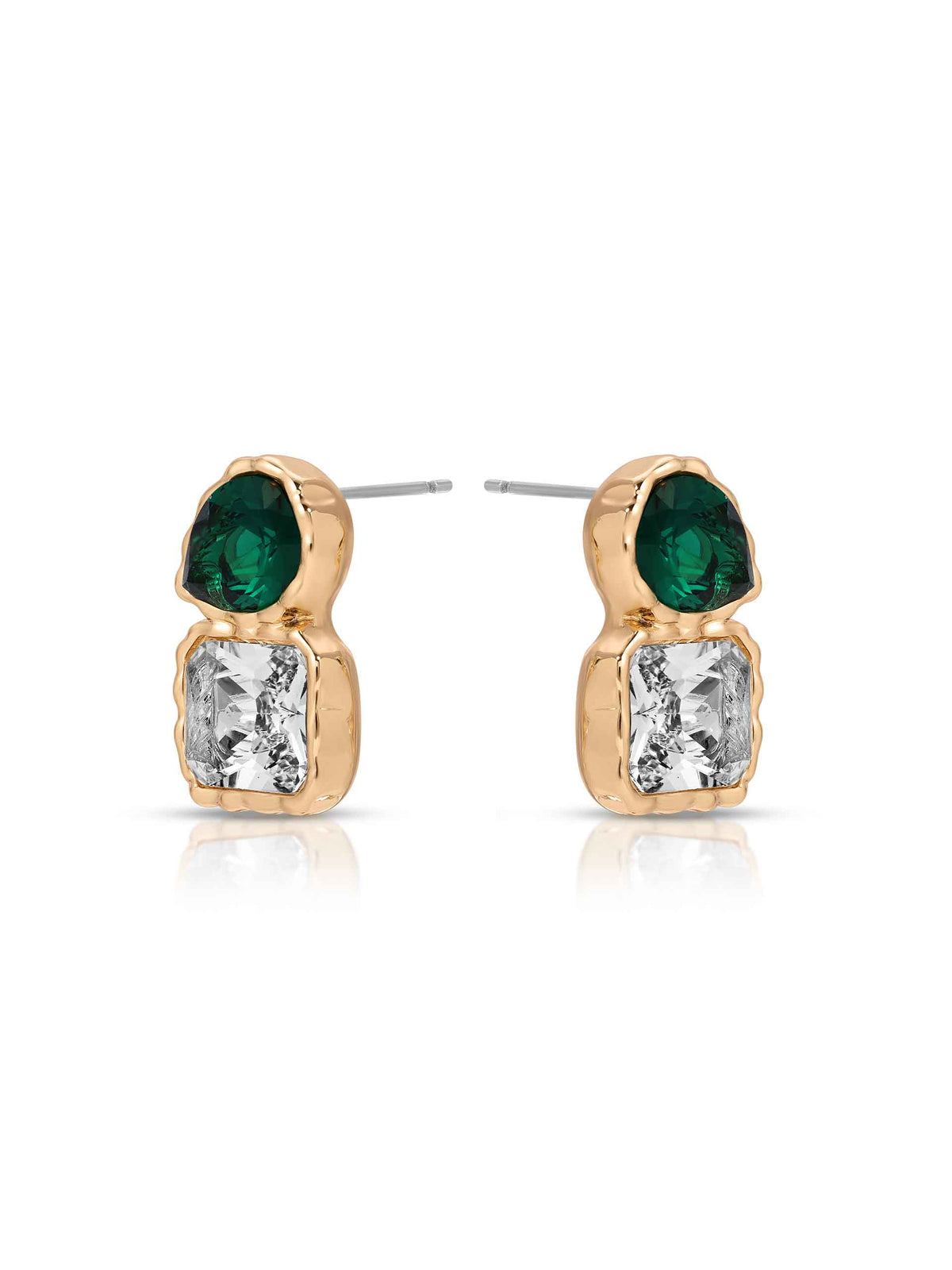 Emerald Crystal with 18k Gold Plating 3