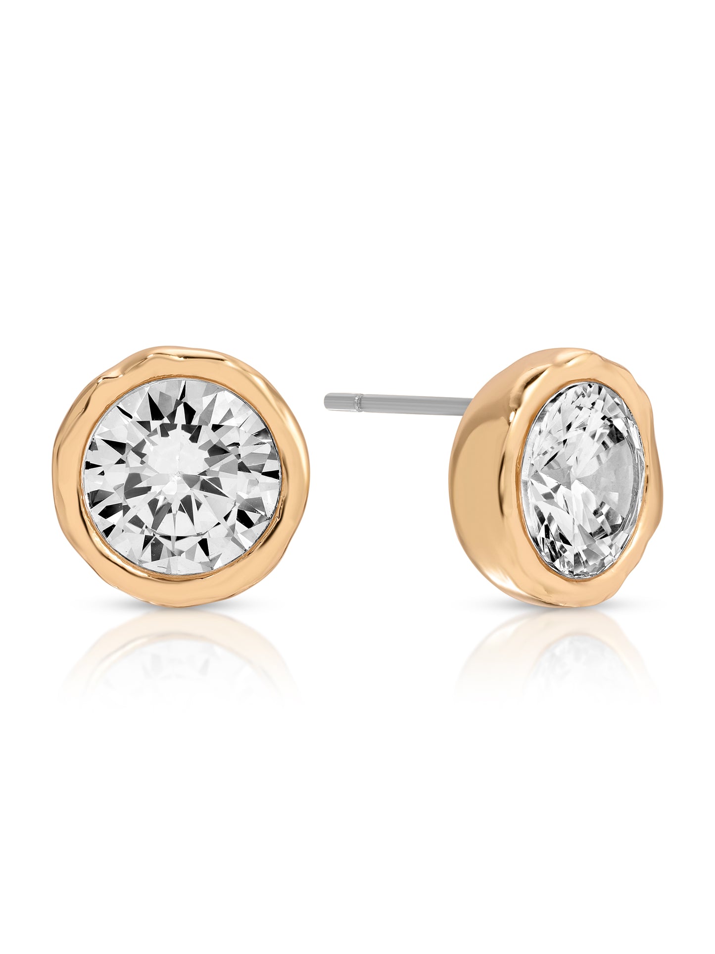 Crystal Luxe Circle Mini Studs