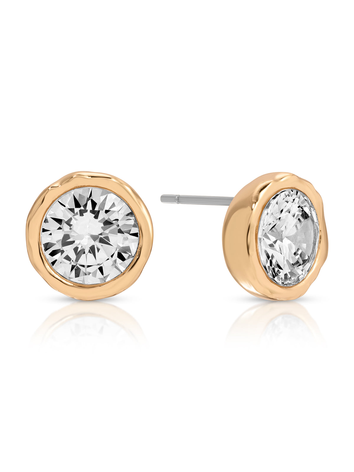 Crystal Luxe Circle Mini Studs