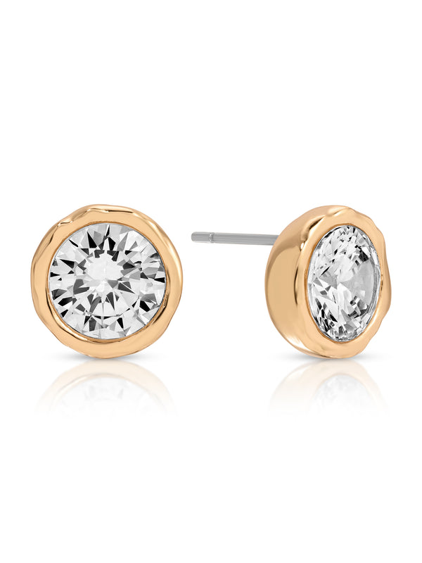 Crystal Luxe Circle Mini Studs
