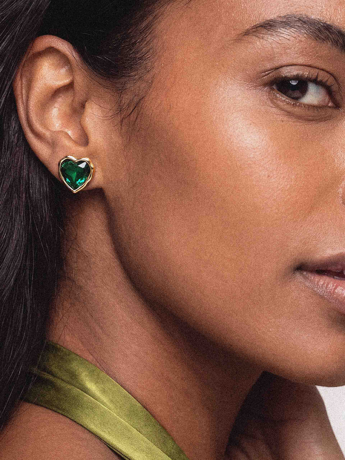 Emerald Crystal with 18k Gold Plating model 3