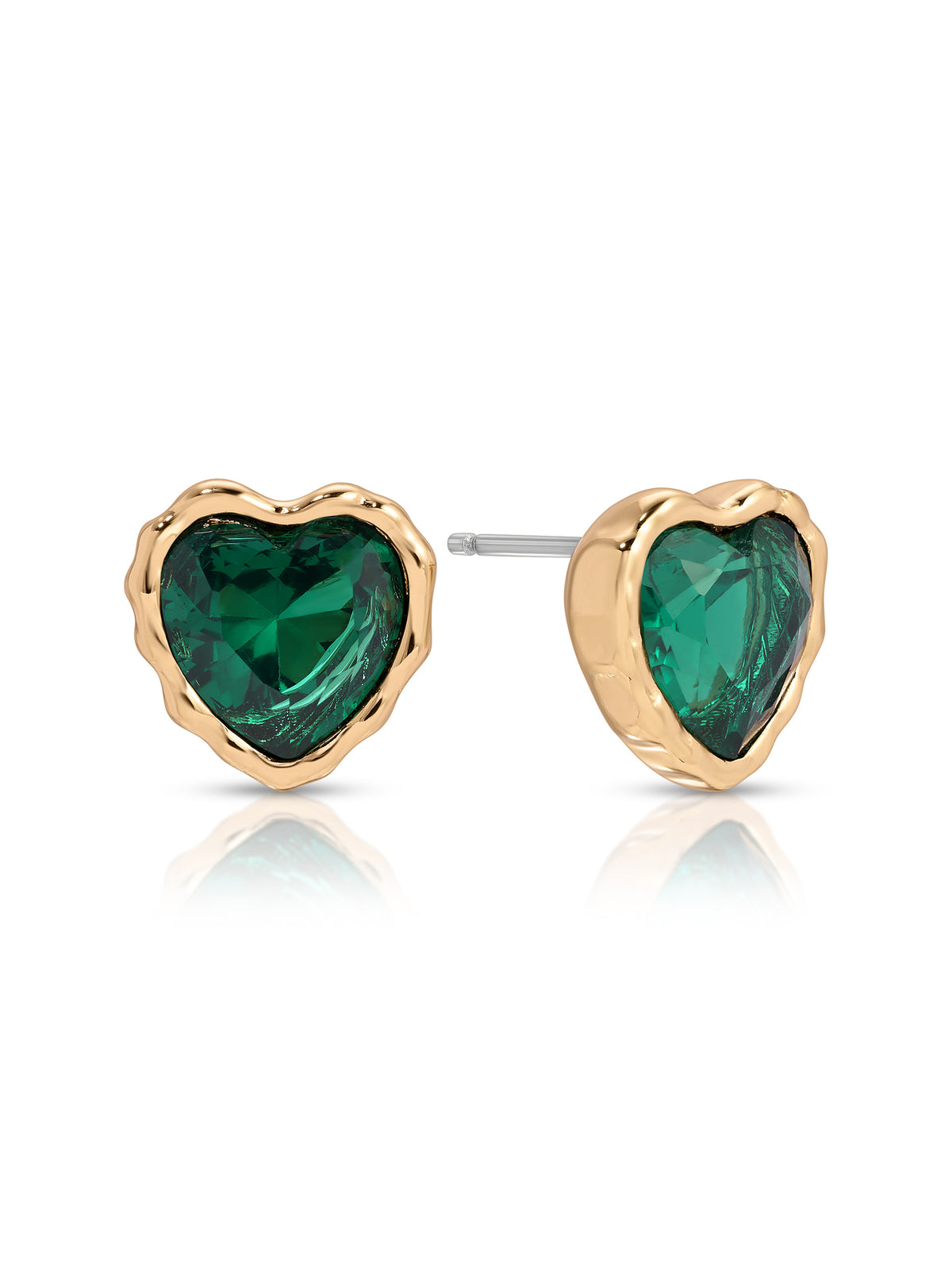 Emerald Crystal with 18k Gold Plating