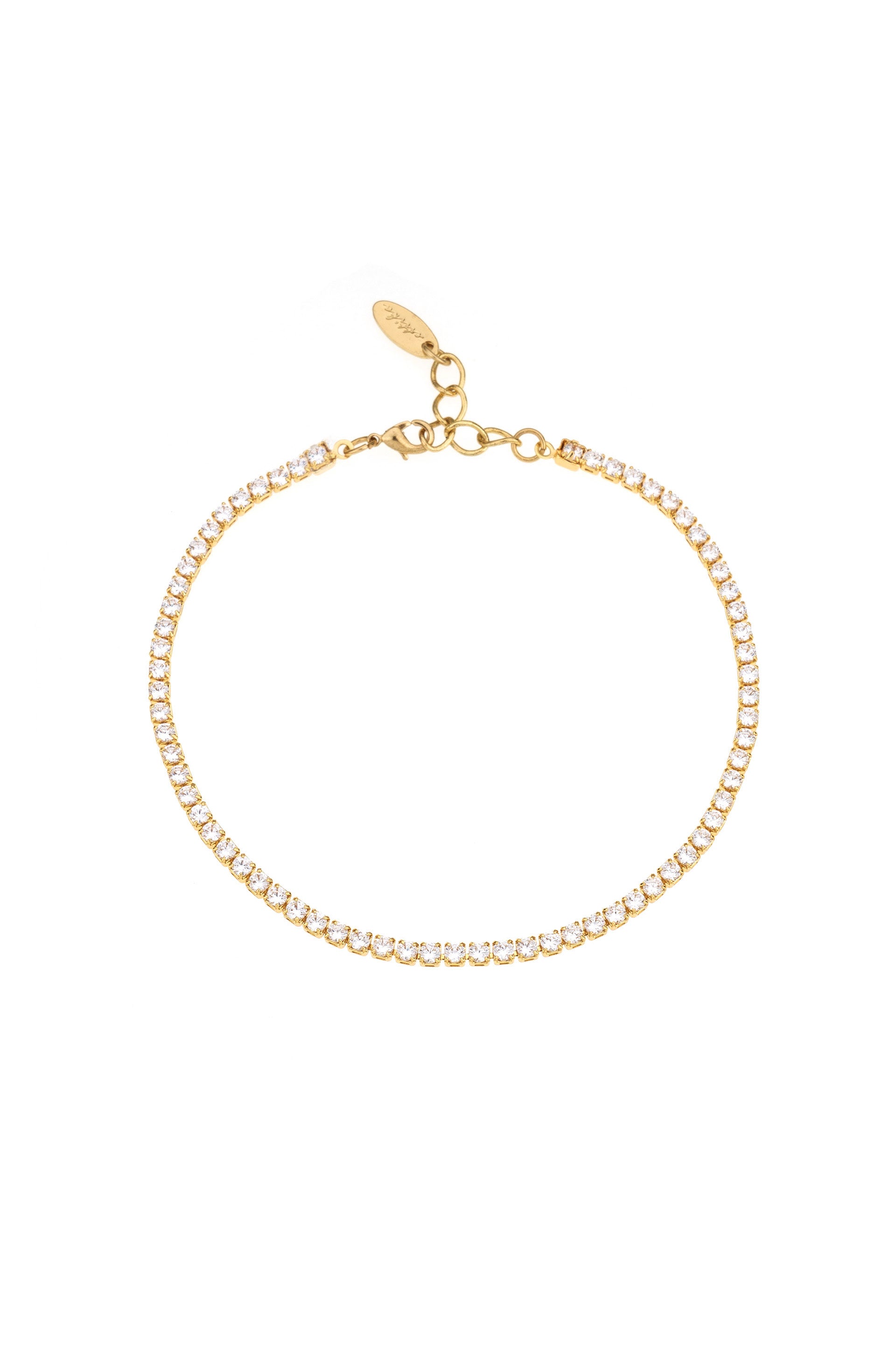 Single Crystal Band Anklet