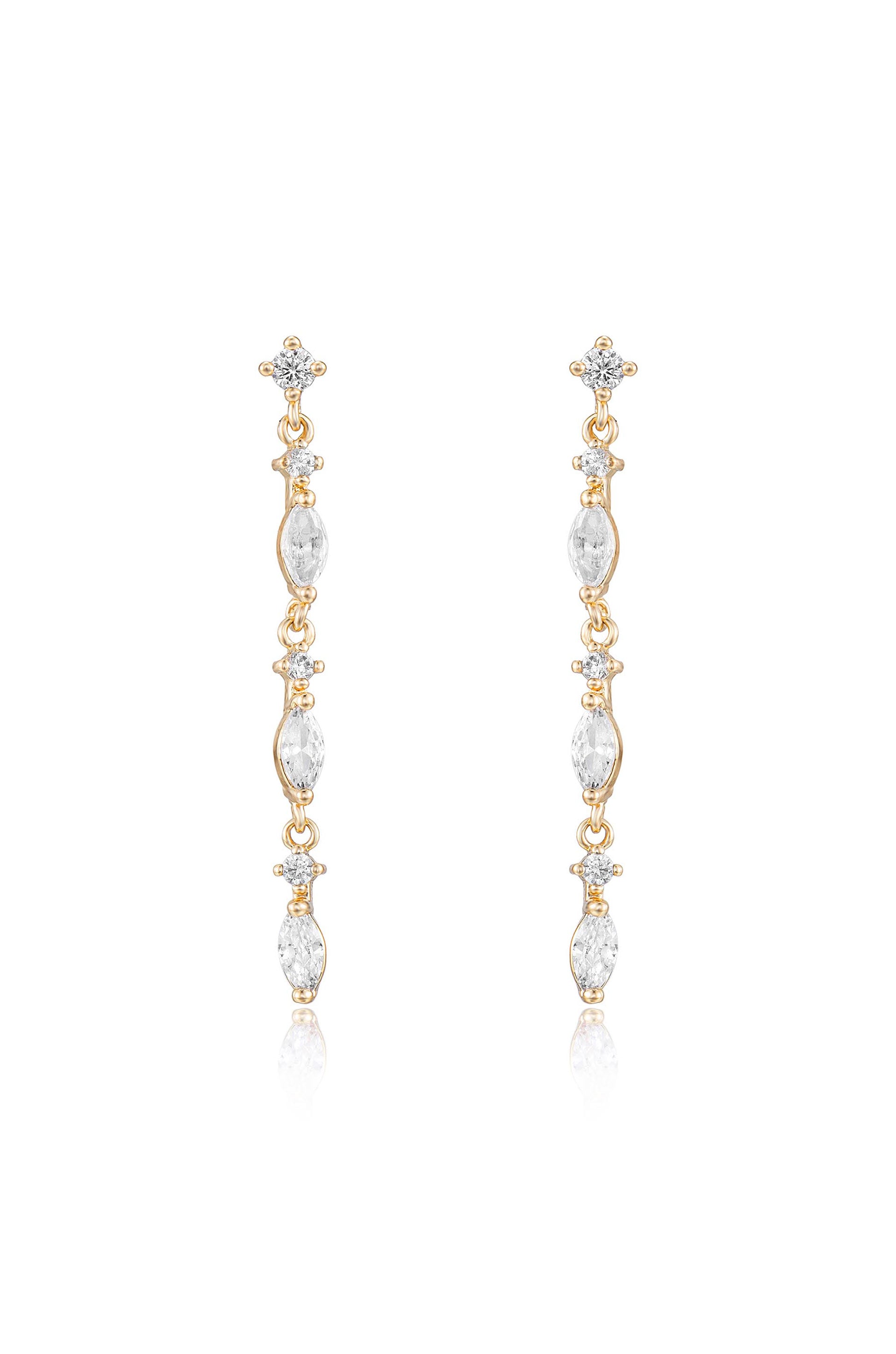 EFFY Collection D'ro by EFFY® Diamond Long Linear Drop Earrings (1/3 ct.  t.w.) in 14k Gold - Macy's