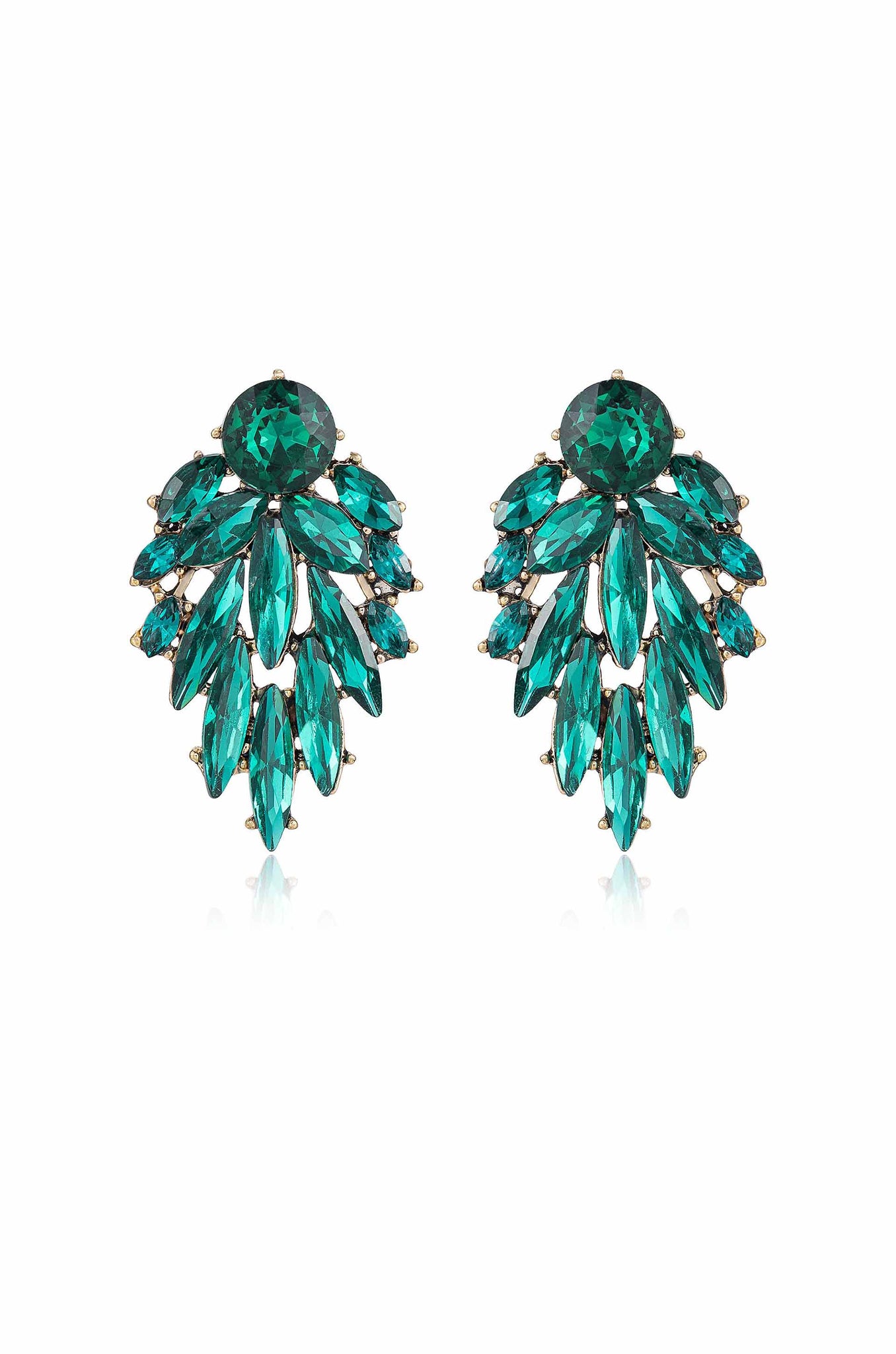 Cry Me A River 18k Gold Plated Earrings on white 