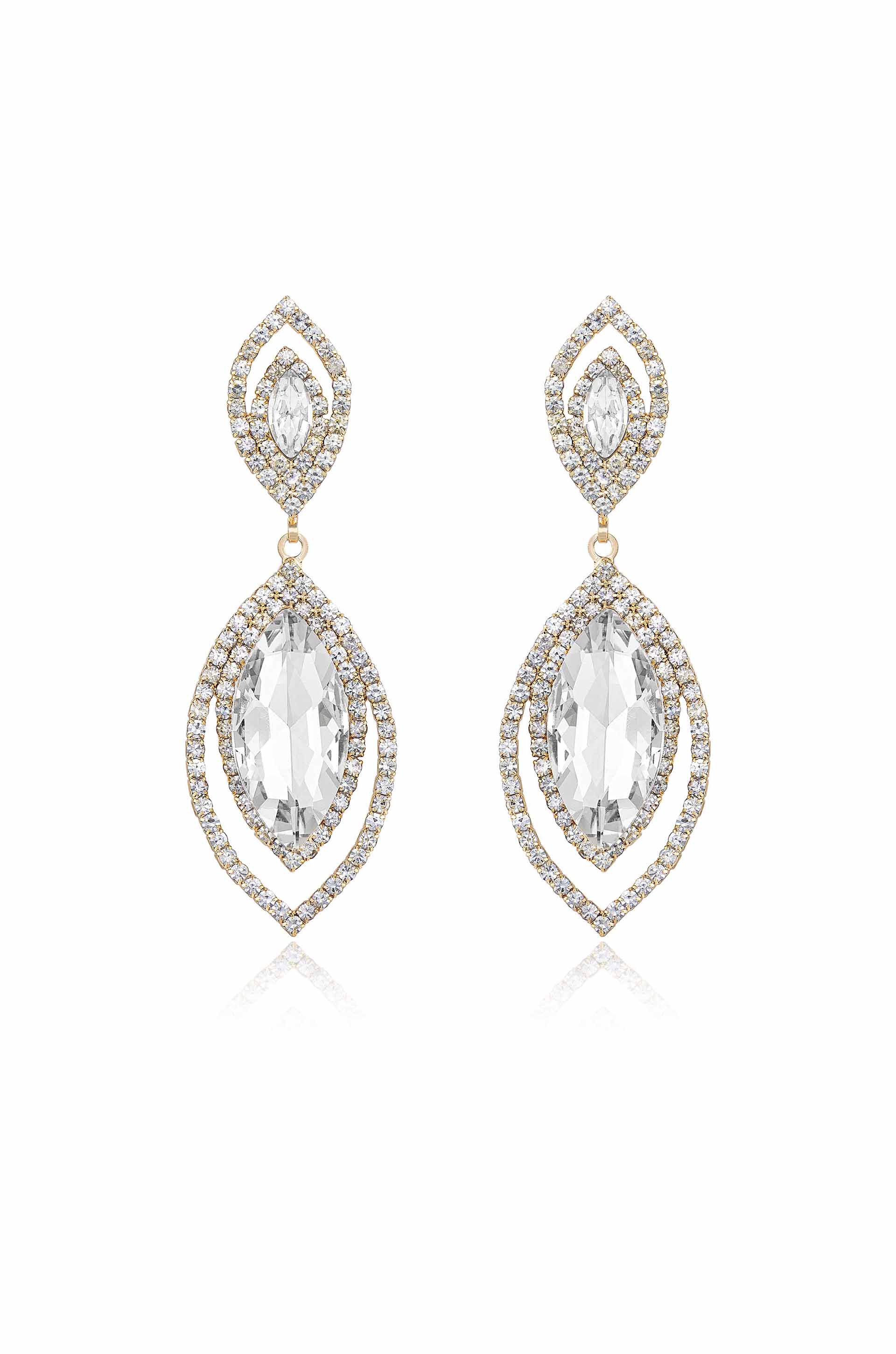 Timeless Crystal Dangle Earrings