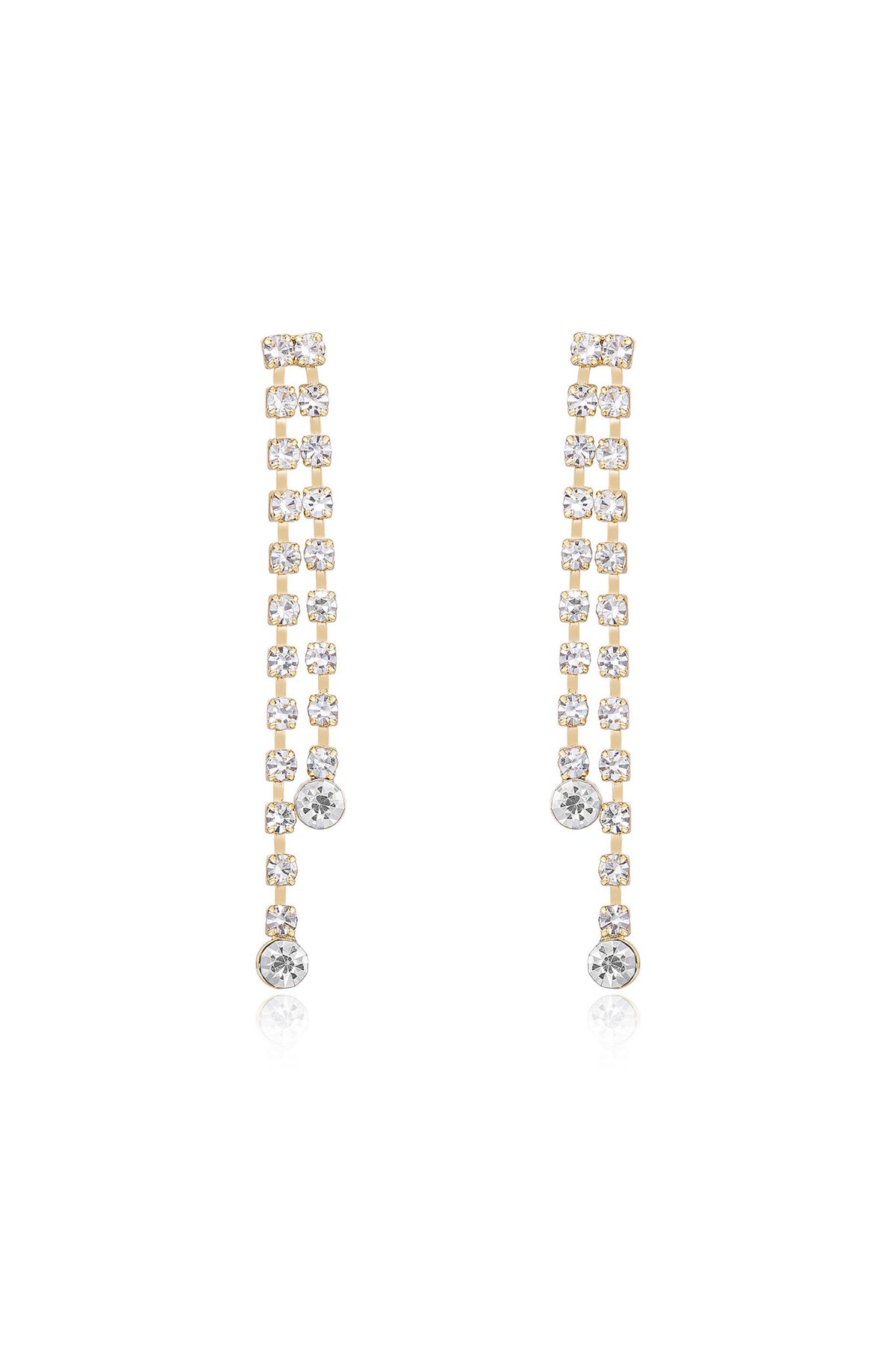 Crystal Sun Shower Dangle Earrings