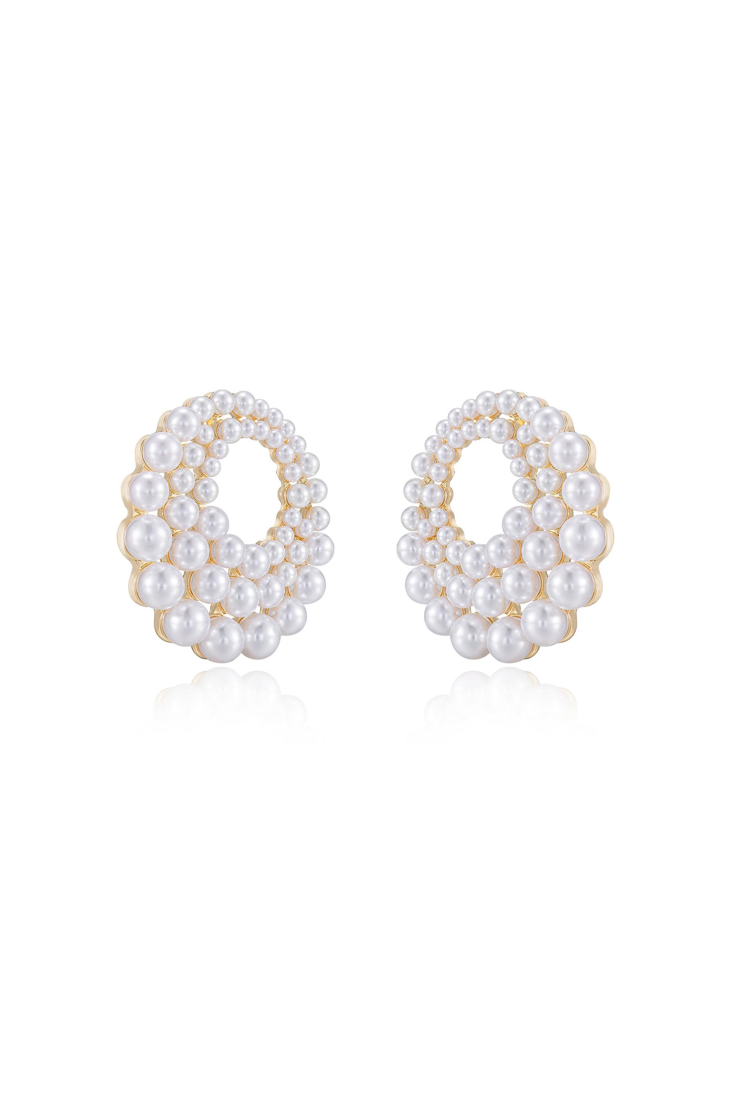 Blushing Pearl 18k Gold Plated Earrings