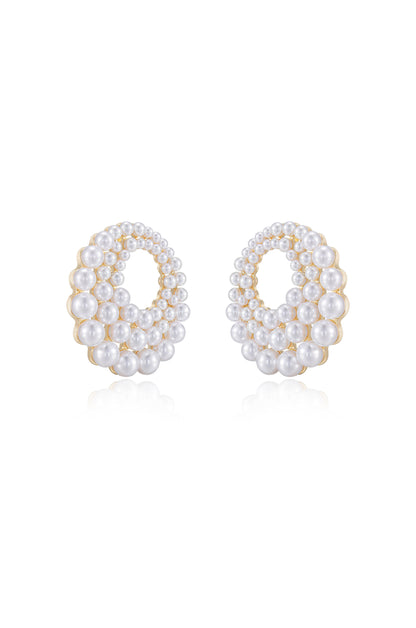 Blushing Pearl 18k Gold Plated Earrings