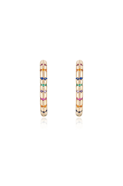 Everyday Celebration 18k Gold Plated Hoop Earrings front