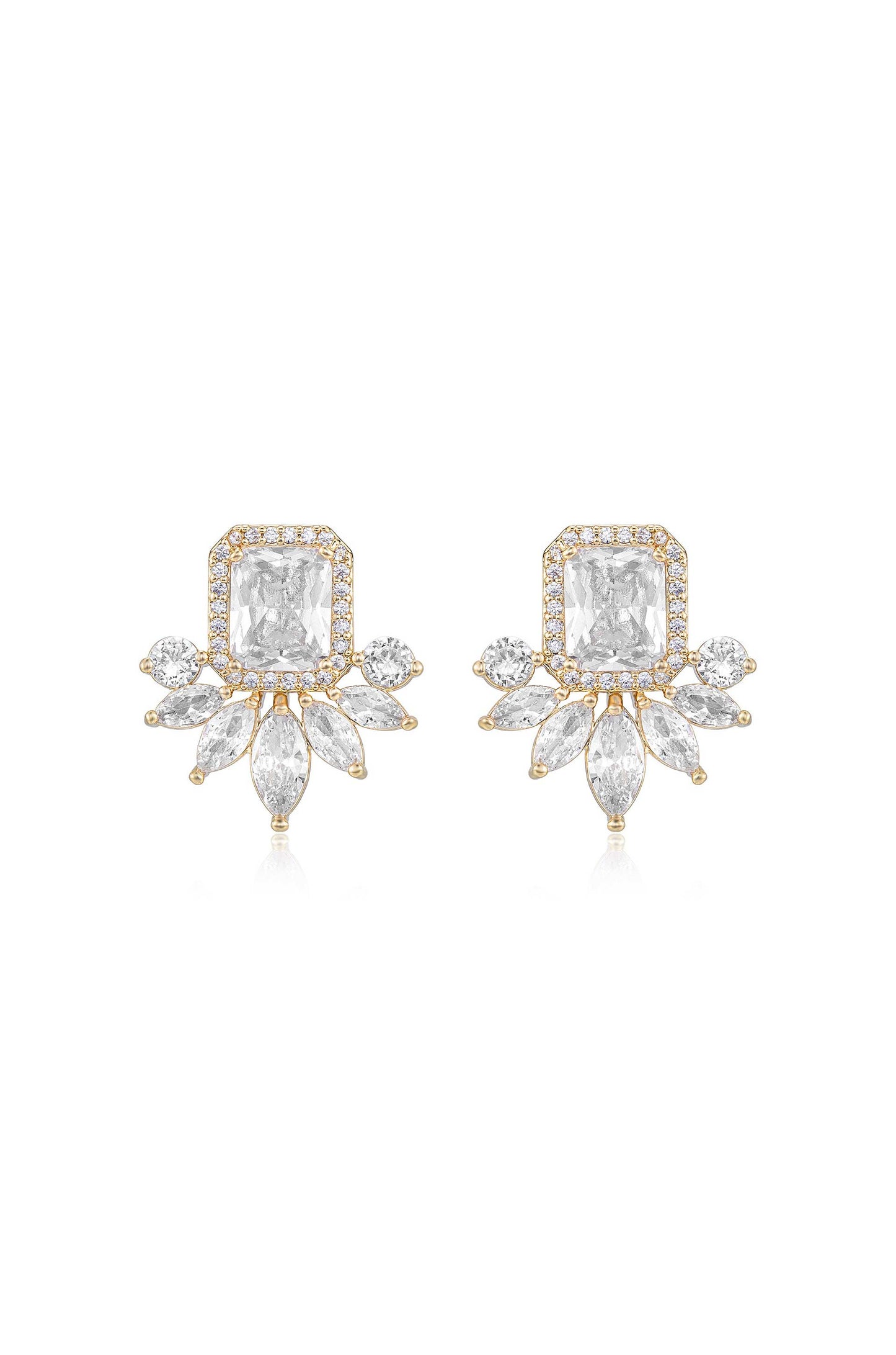 Shine Crystal Stud Earrings