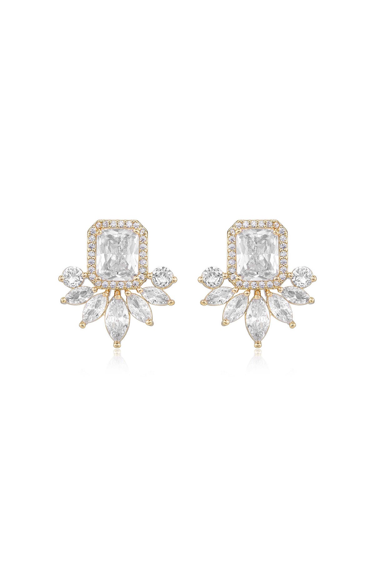 Shine Crystal Stud Earrings