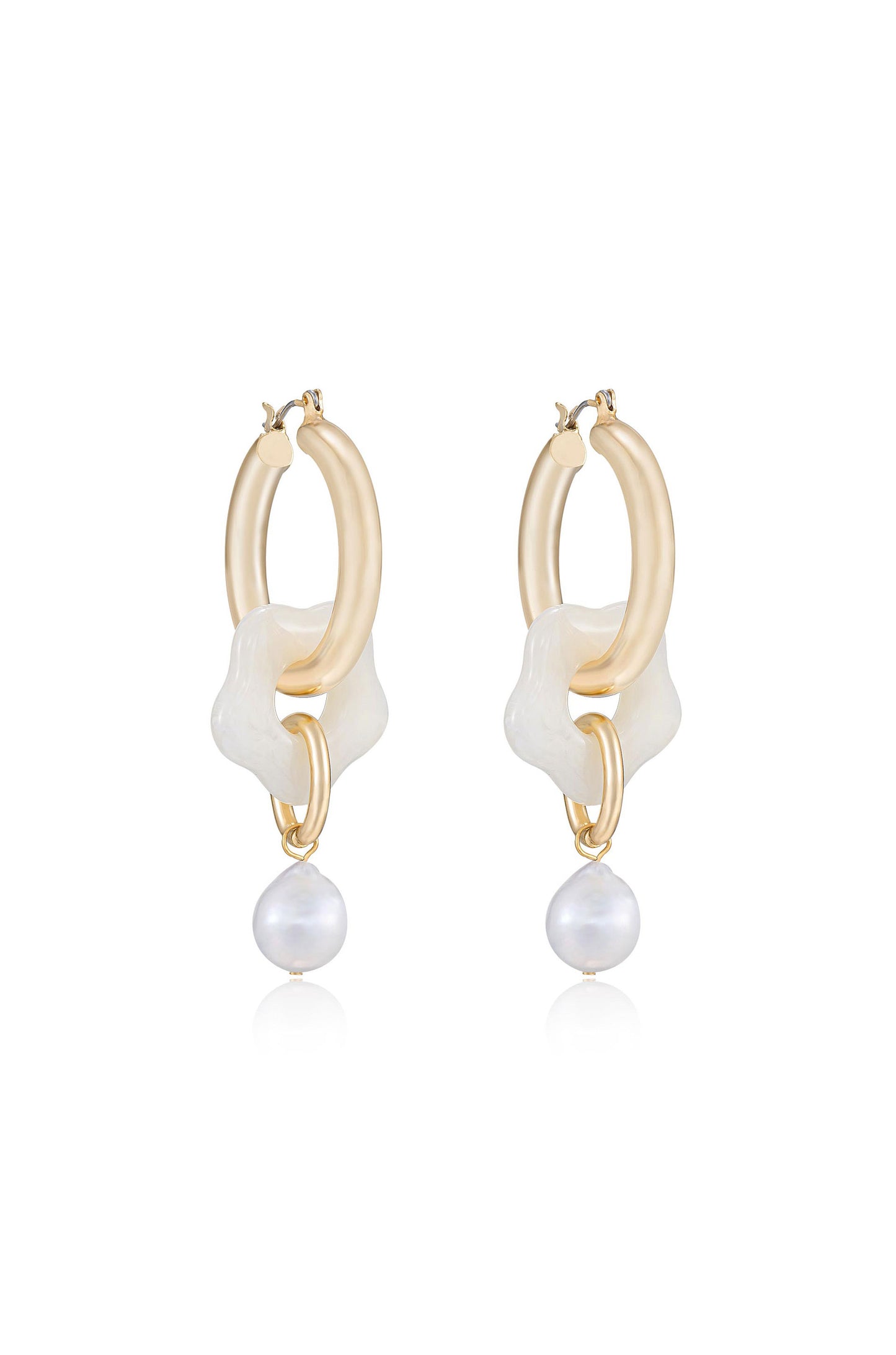 Daisy Loop Earrings side