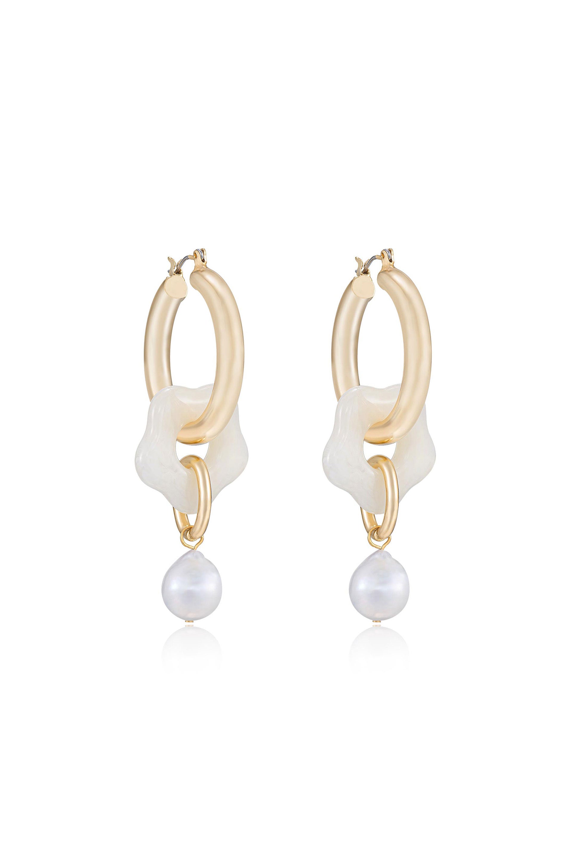 Daisy Loop Earrings side