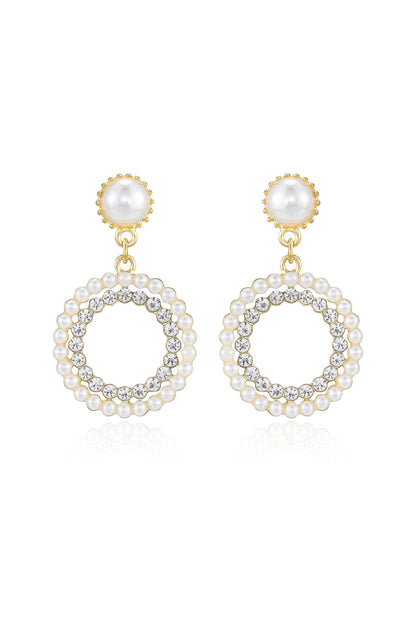 Mother May 18k Gold Plated Pearl Earrings