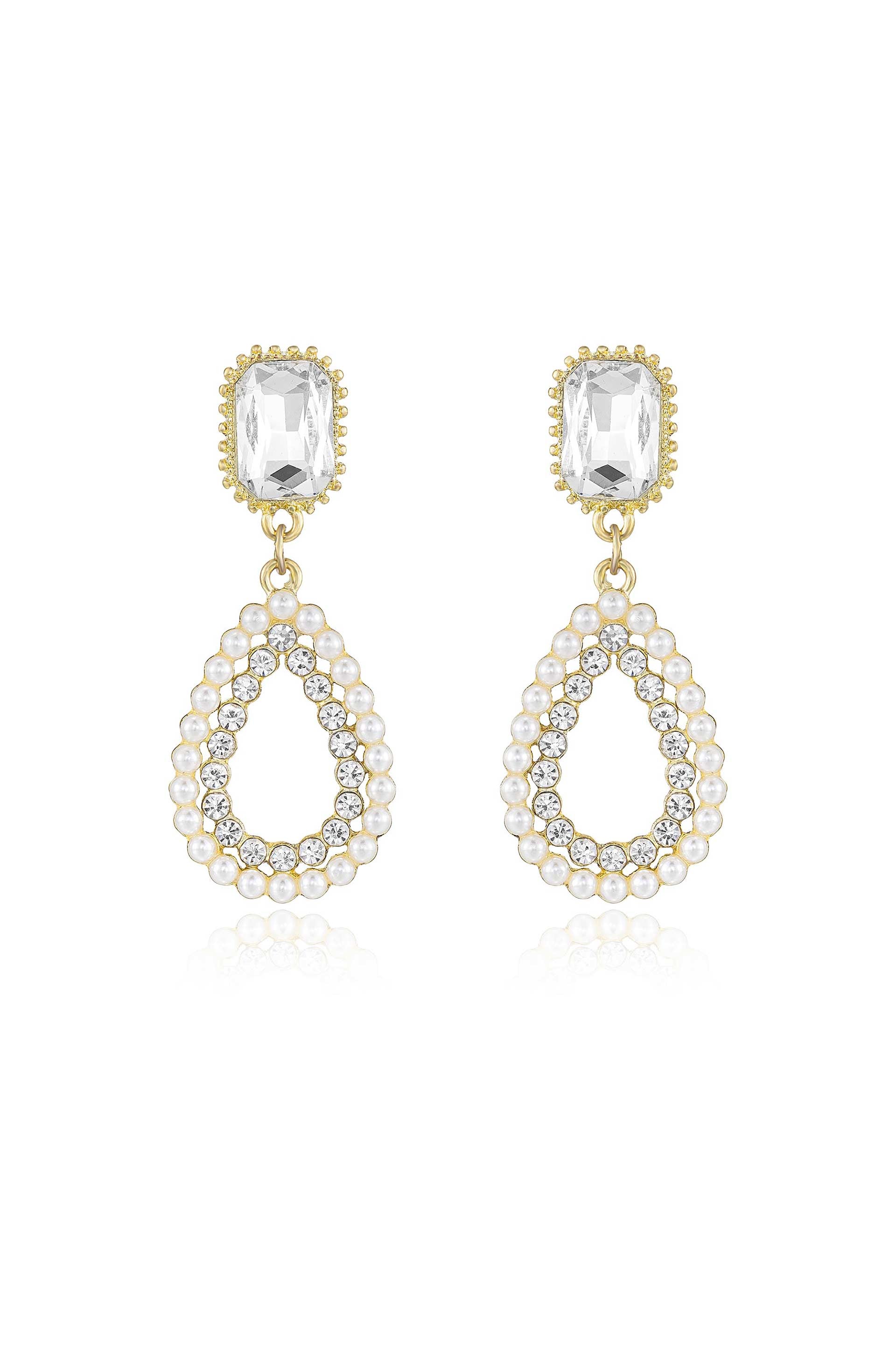 Bridal Luxe 18k Gold Plated Earrings
