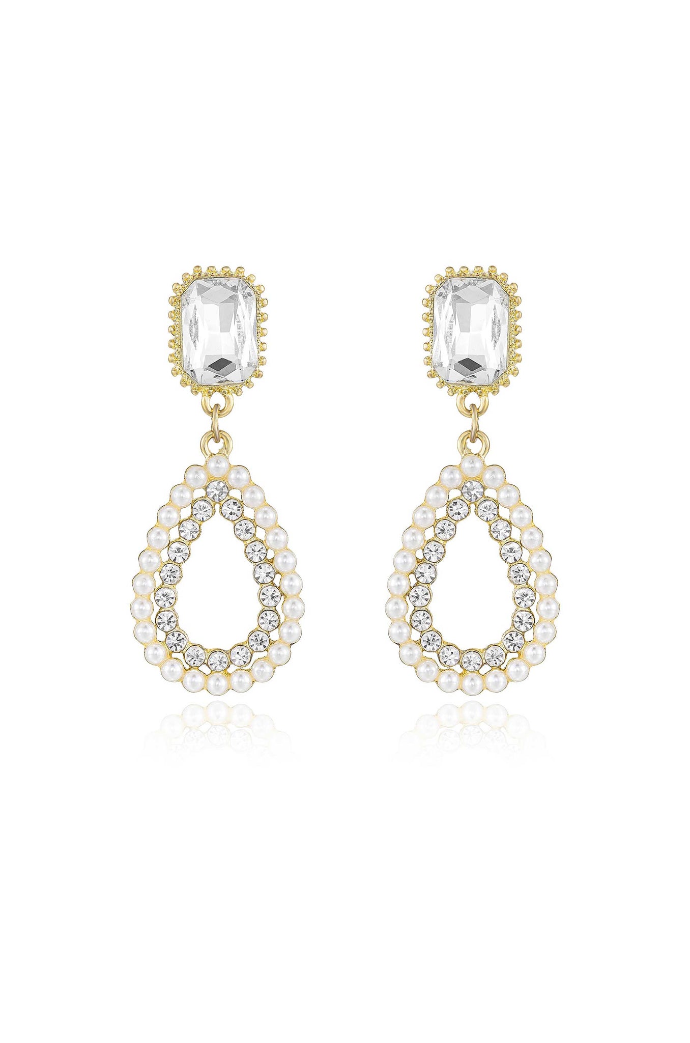 Bridal Luxe 18k Gold Plated Earrings