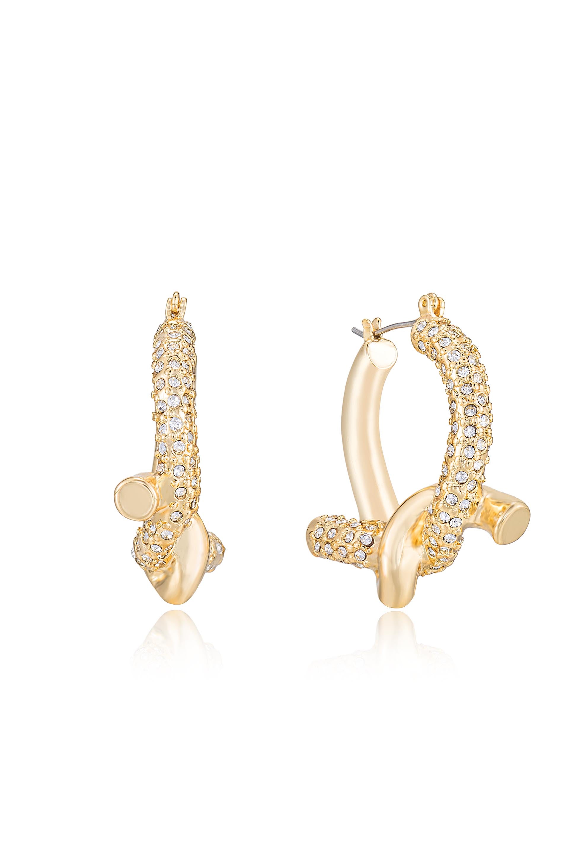 Tie the Knot 18k Gold Plated Hoops