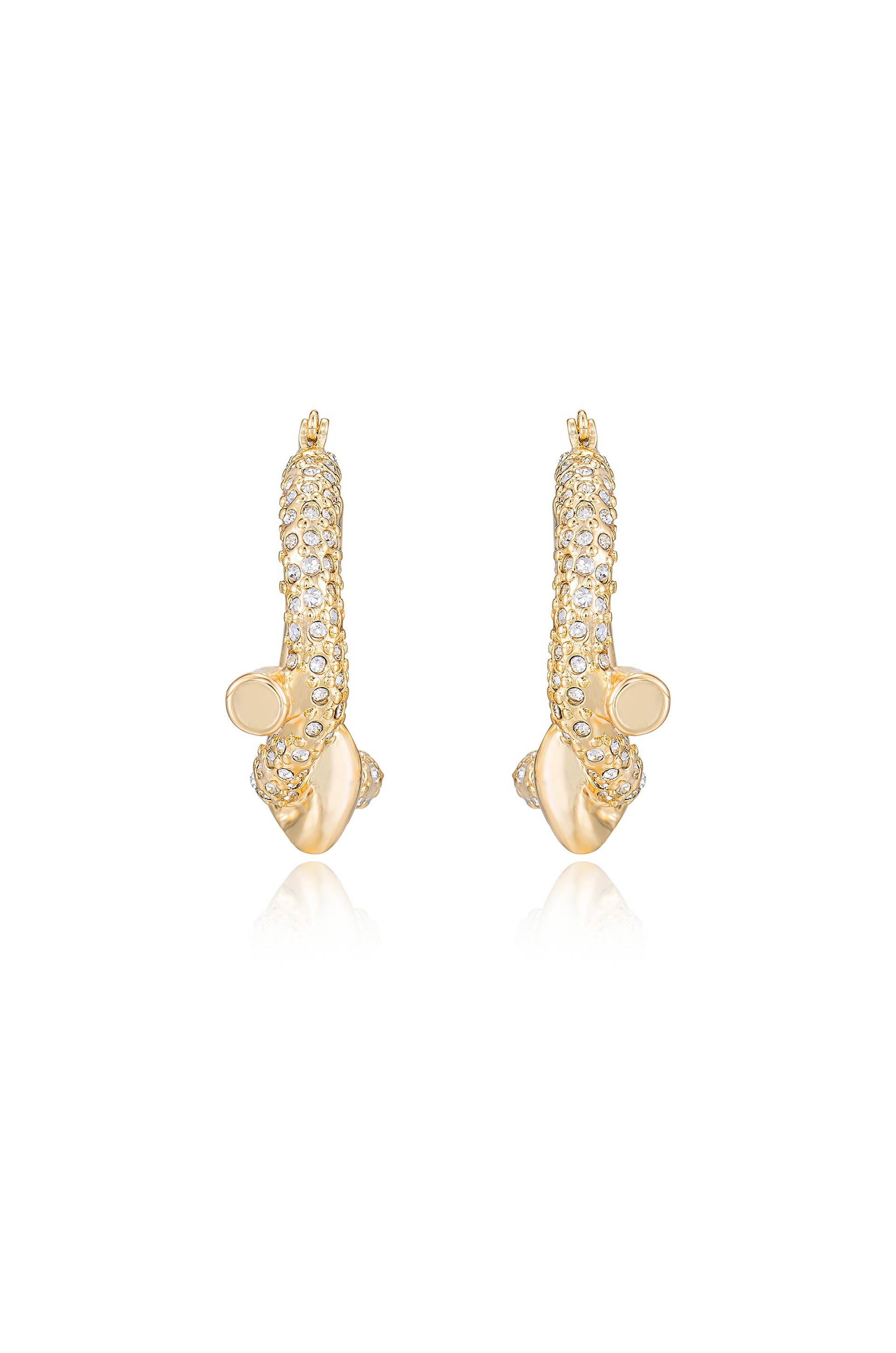 Tie the Knot 18k Gold Plated Hoops front