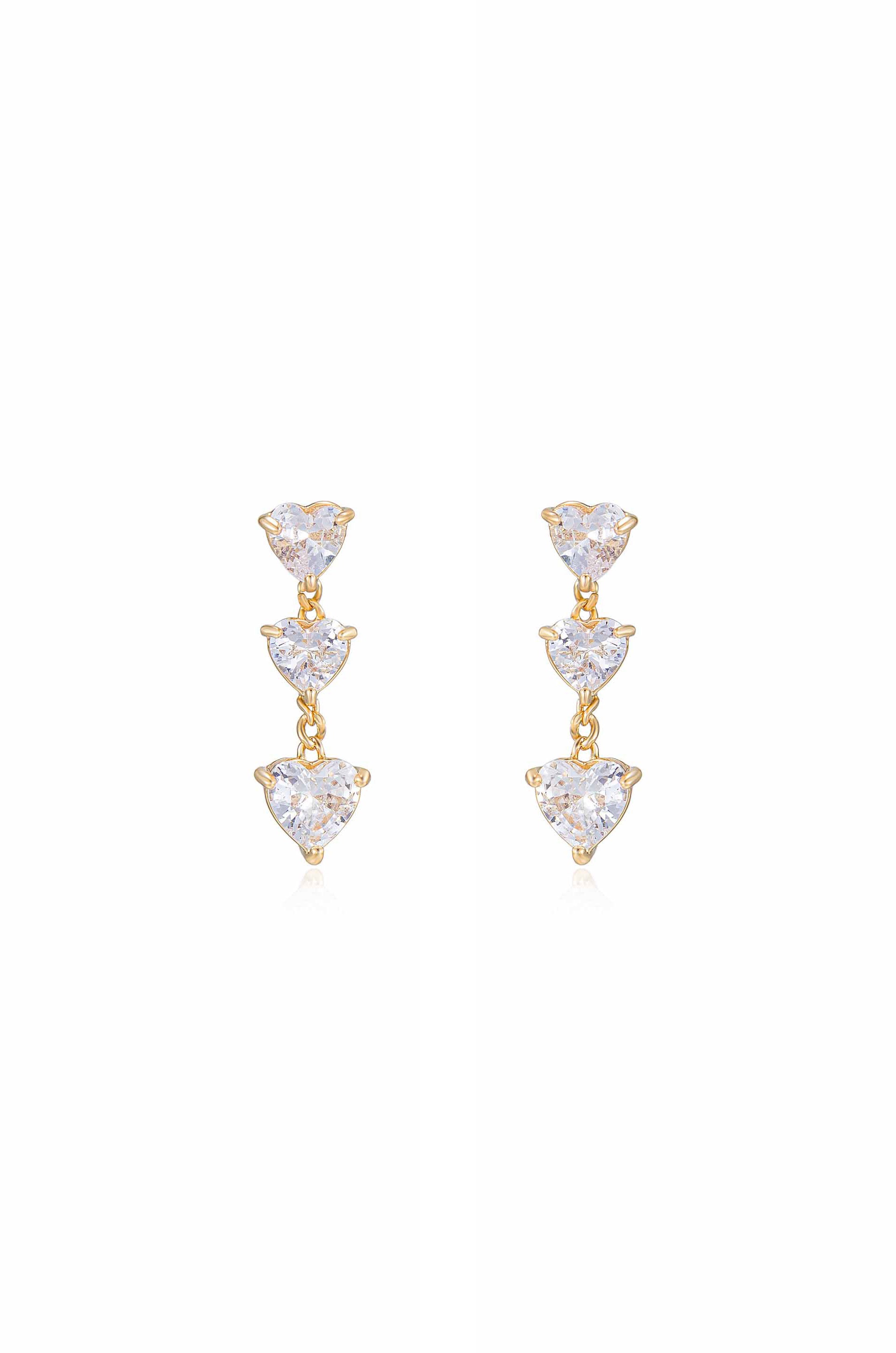 Queen Hearts Crystal Earrings