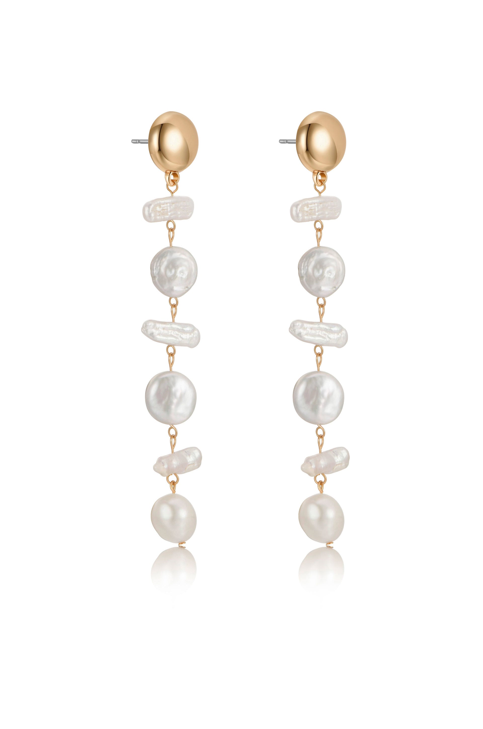 Ocean Secrets Freshwater Pearl Dangle Earrings side