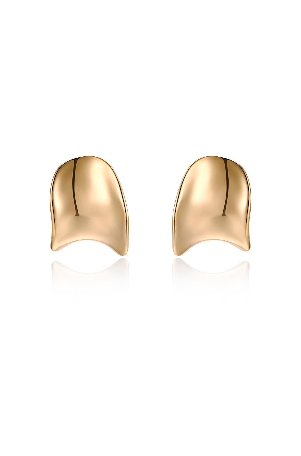 Curved Stud Earrings
