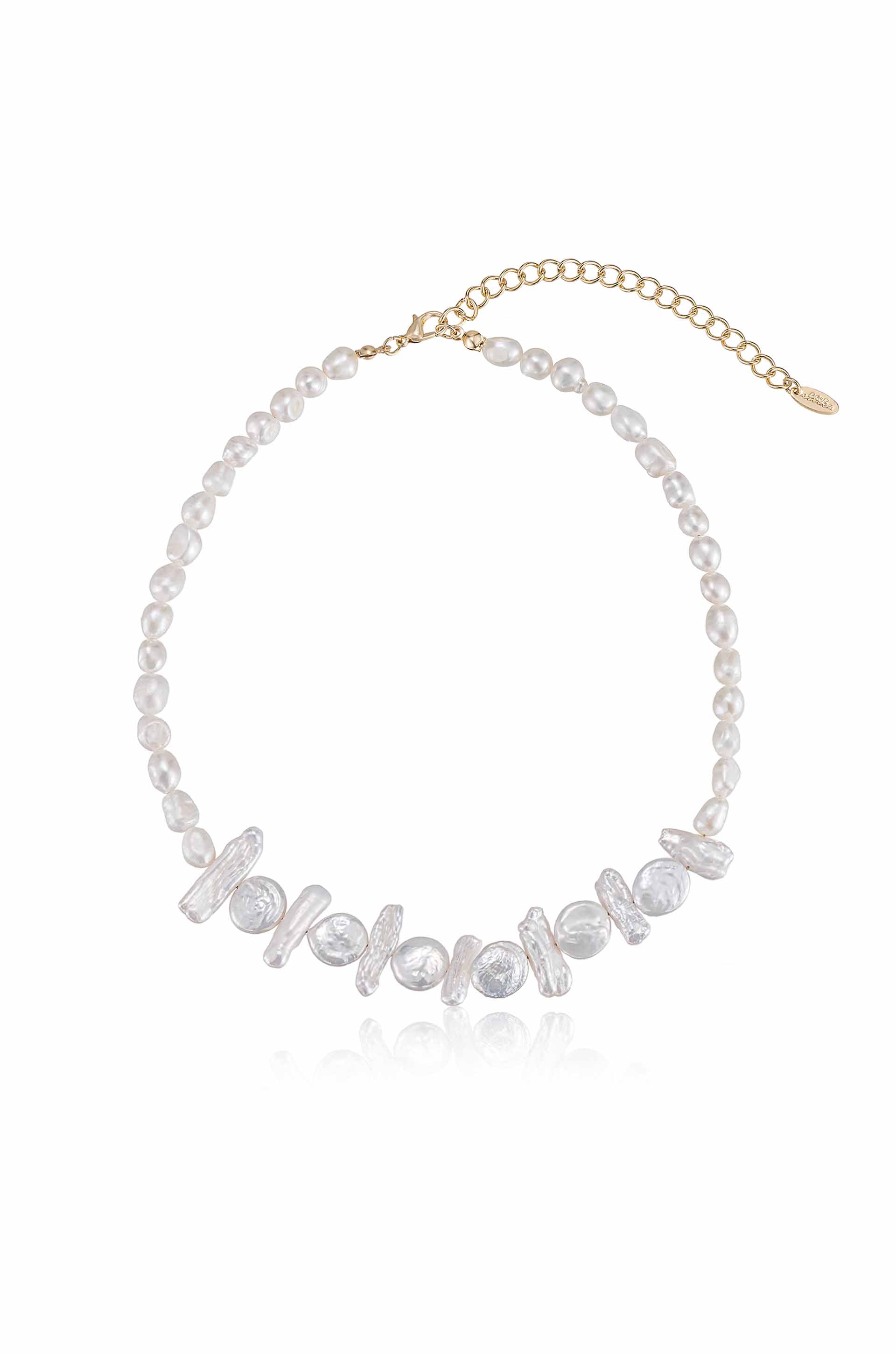 Coastal Views Freshwater Pearl 18k Gold Plated Necklace